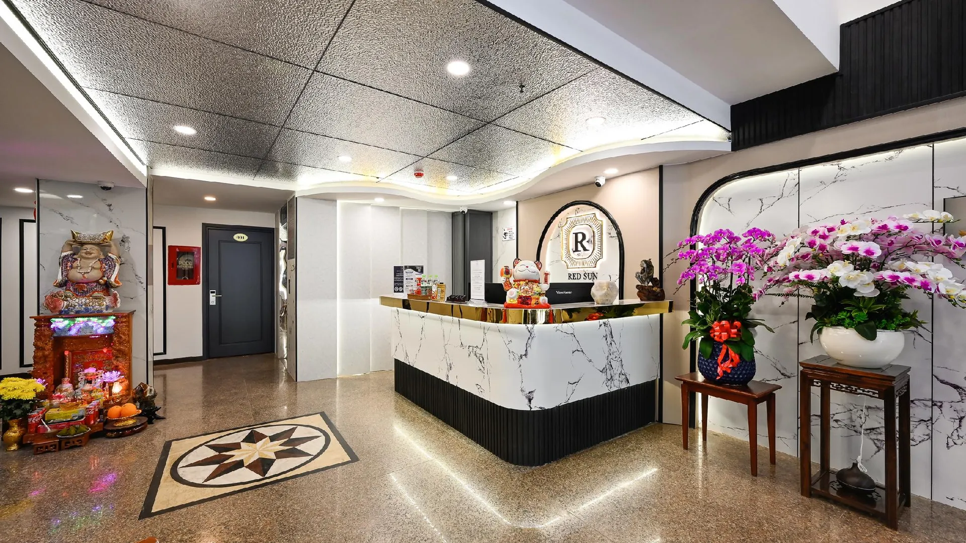 호치민 레드 선 에어포트 사이공 호텔 3성급 호텔 로비