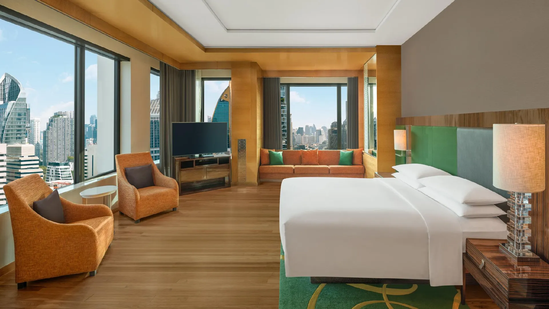 방콕 르네상스 방콕 라차프라송 호텔 5성급 호텔 스위트룸