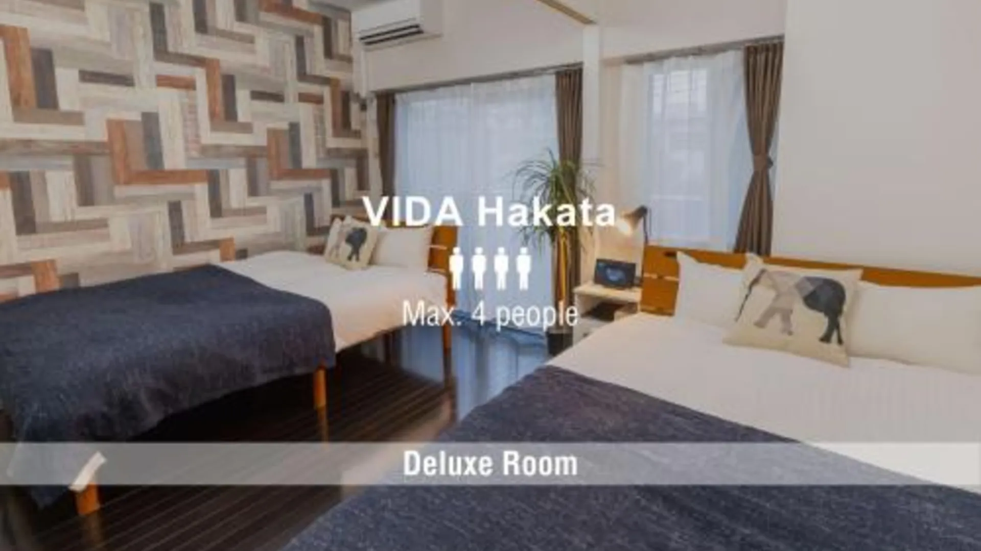 후쿠오카 VIDA Hakata 3성급 게스트하우스 객실