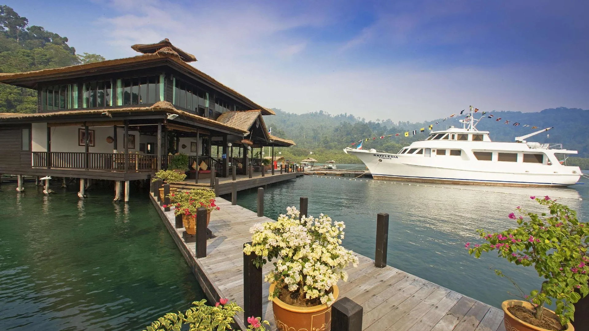 코타키나발루 가야나 마린 리조트 5성급 호텔 레스토랑