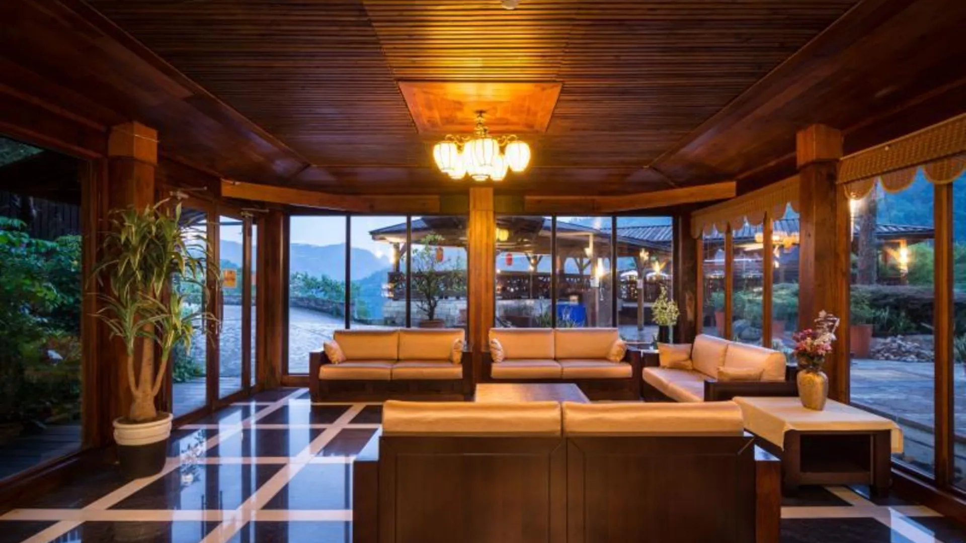 타이베이 울라이 상류 스프링 리조트 3성급 호텔 로비