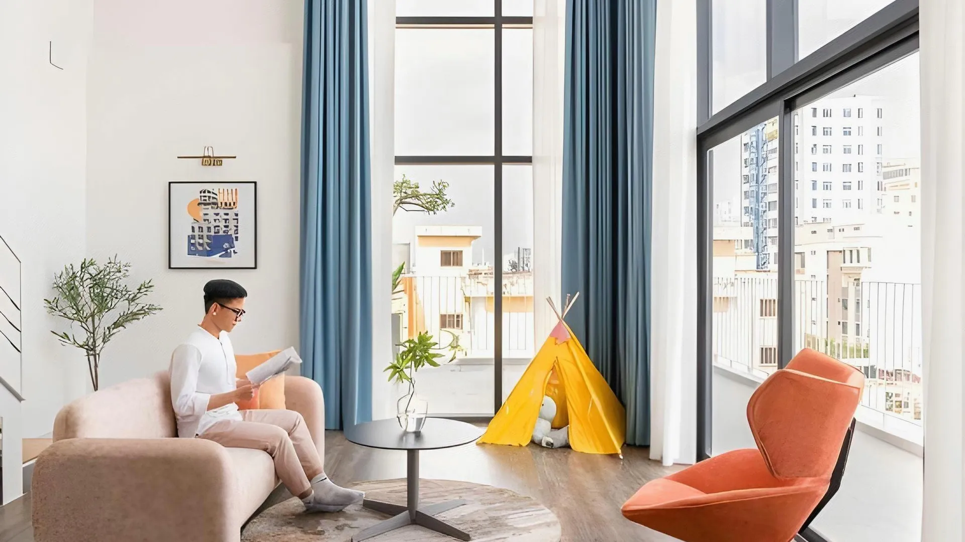 호치민 M 빌리지 리빙 키동 3성급 호텔 외관