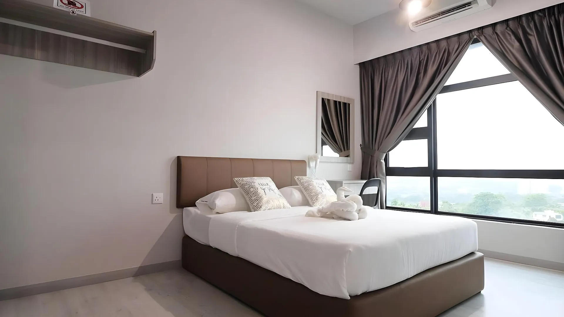 코타키나발루 중심 업무 지구 (CBD)의 아파트먼트 (52m², 침실 2개, 프라이빗 욕실 1개) 4성급 게스트하우스 스위트룸