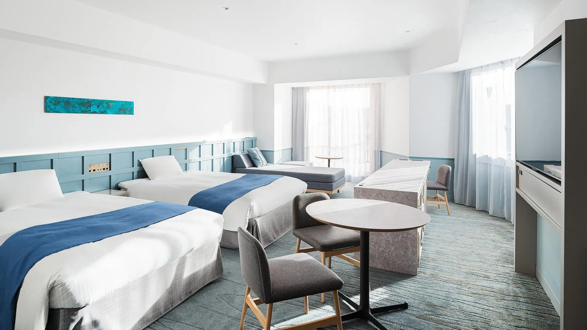 오키나와 본섬 레쿠 오키나와 차탄 스파 앤 리조트 4성급 호텔 전망