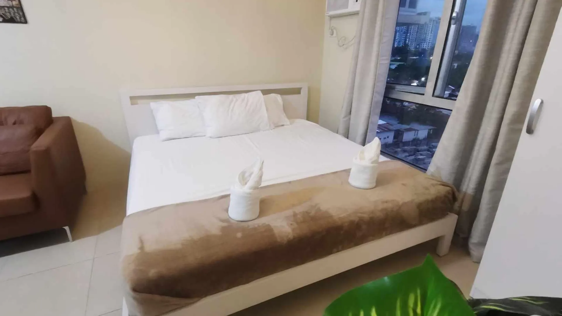 세부 아파스의 아파트먼트 (23m², 침실 1개, 프라이빗 욕실 1개) 1성급 싱글룸 전망