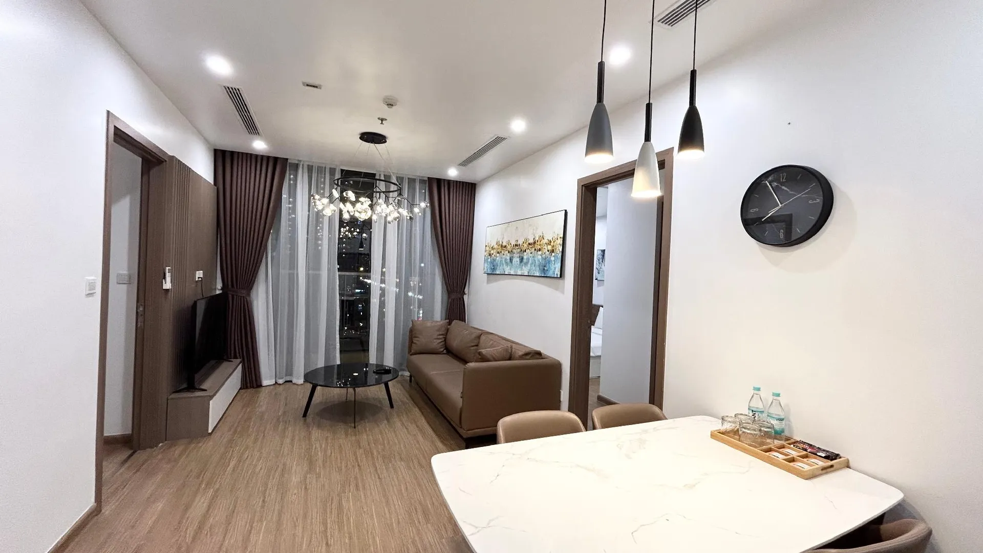 하노이 미딘의 아파트먼트 (75m², 침실 2개, 프라이빗 욕실 2개) 4성급 싱글룸 로비