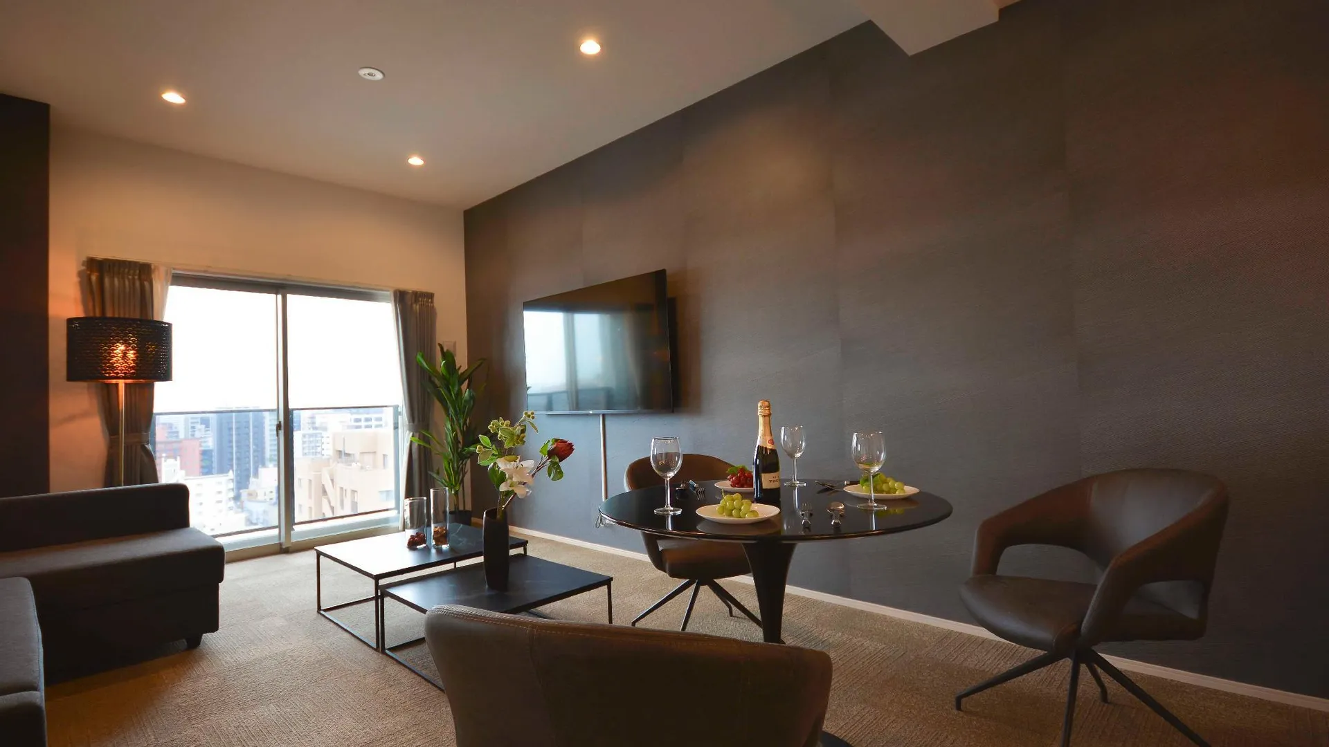 후쿠오카 더 그랜드 레지던스 호텔 텐진 3성급 호텔 스위트룸