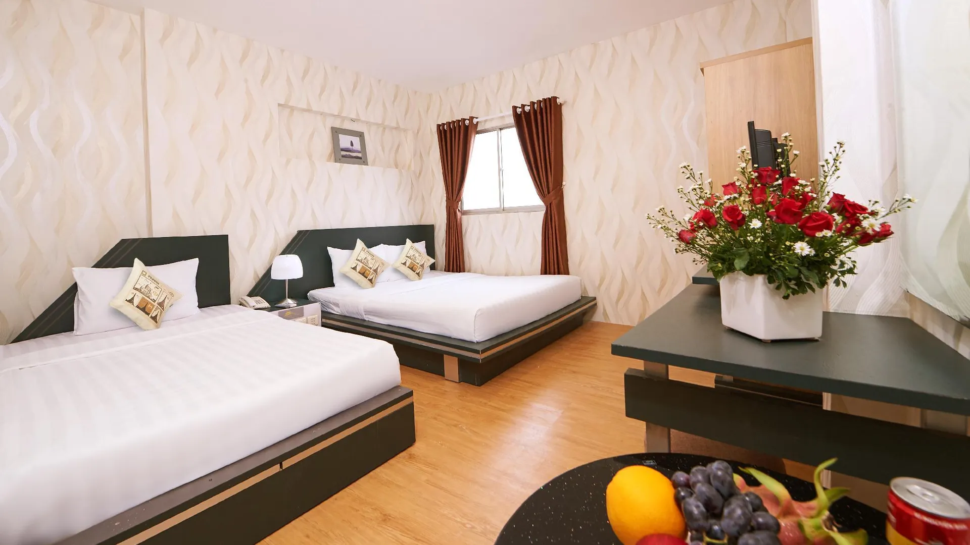 호치민 사이공 참 호텔 2성급 호텔 객실