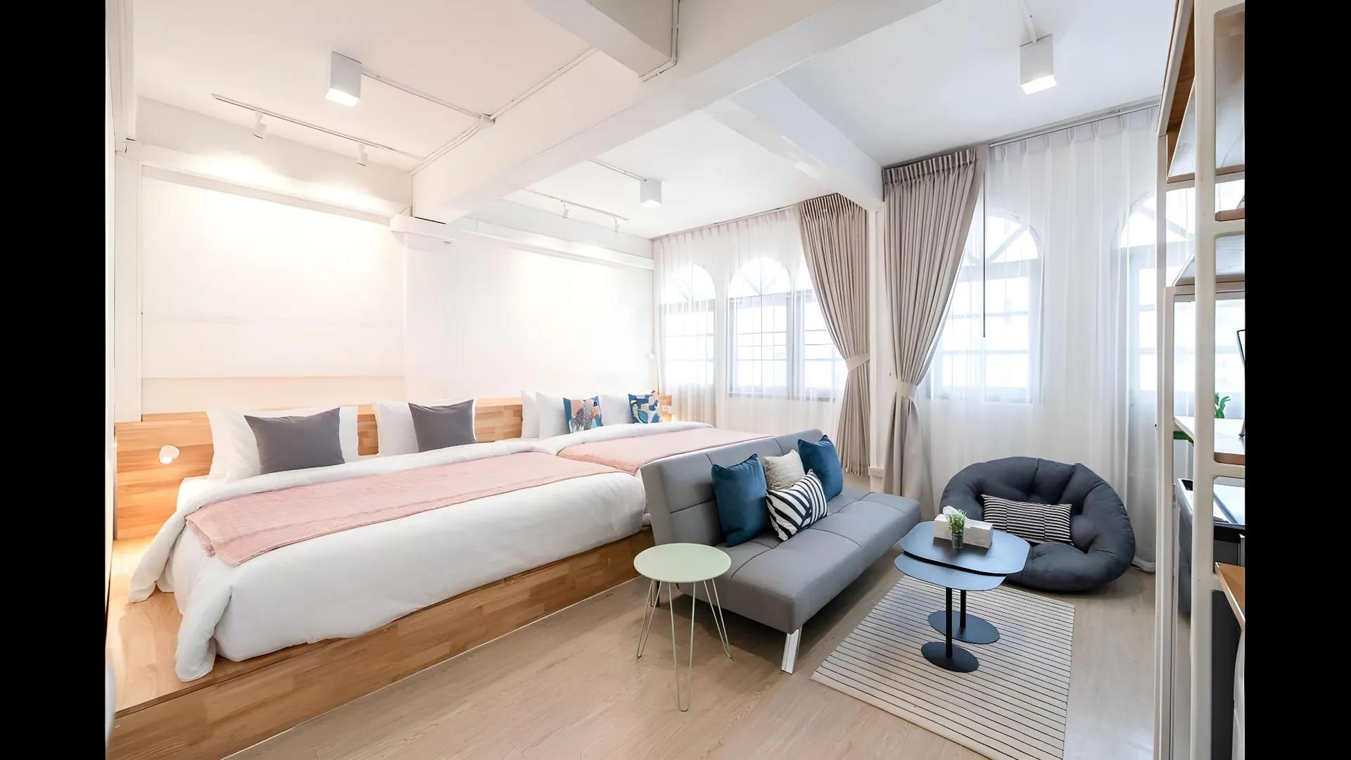 방콕 방콕 리버사이드의 아파트먼트 (30m², 침실 1개, 프라이빗 욕실 1개) 3성급 게스트하우스 스위트룸