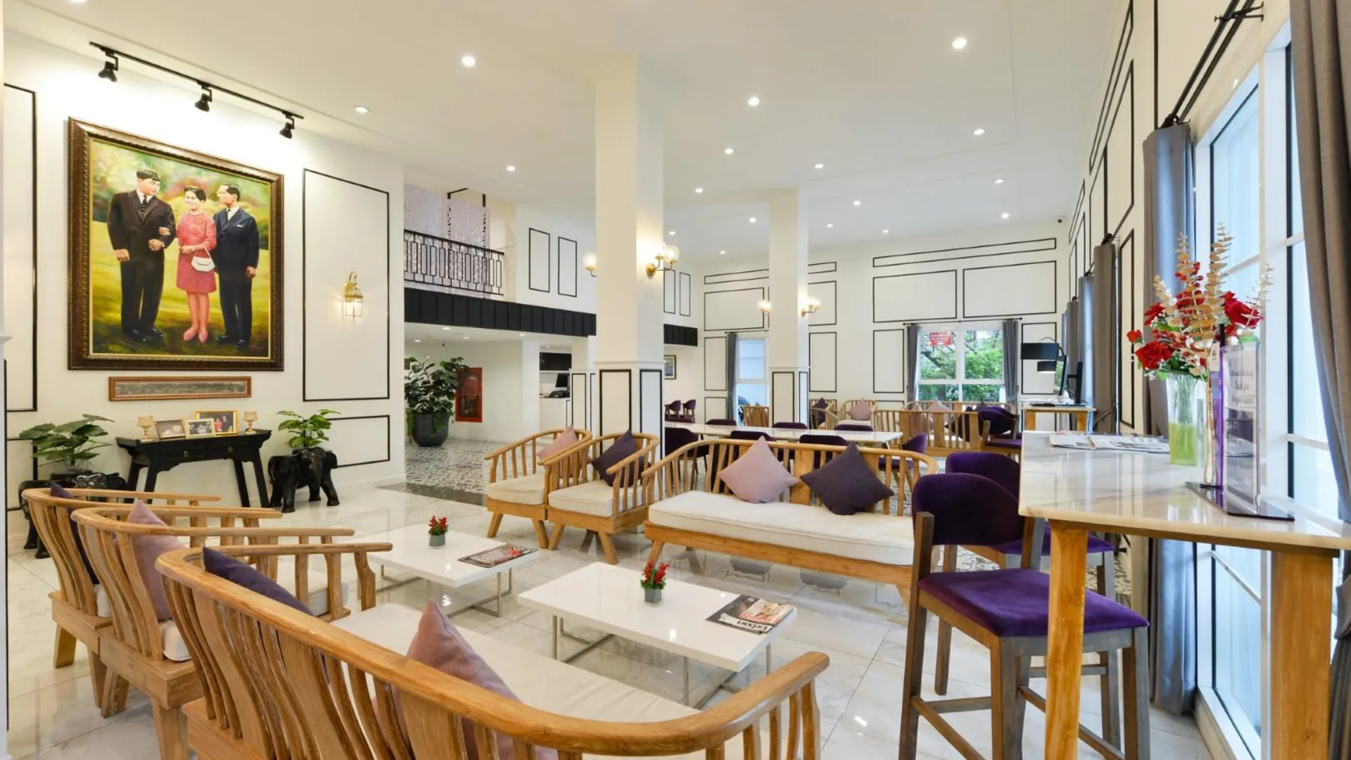 방콕 빌라 드 프라나콘 5성급 호텔 수영장