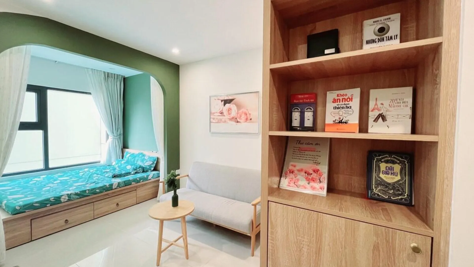 호치민 9군의 아파트먼트 (30m², 침실 1개, 프라이빗 욕실 1개) 3성급 싱글룸 객실