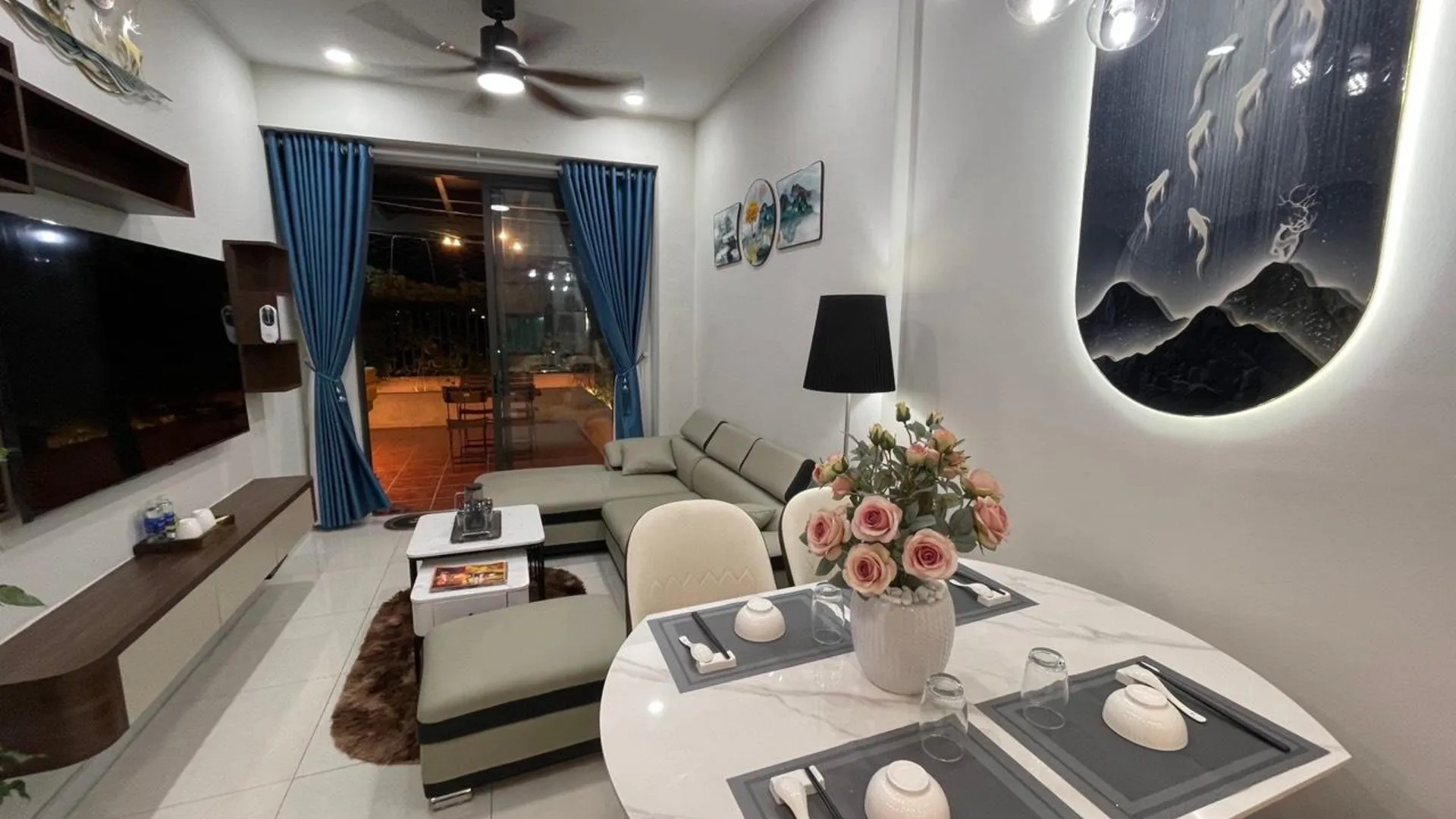 호치민 12군의 아파트먼트 (80m², 침실 2개, 프라이빗 욕실 1개) 5성급 싱글룸 외관