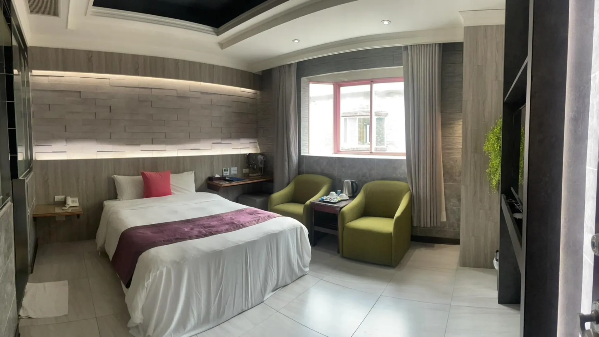 타이베이 알리아 모텔 호텔 전망