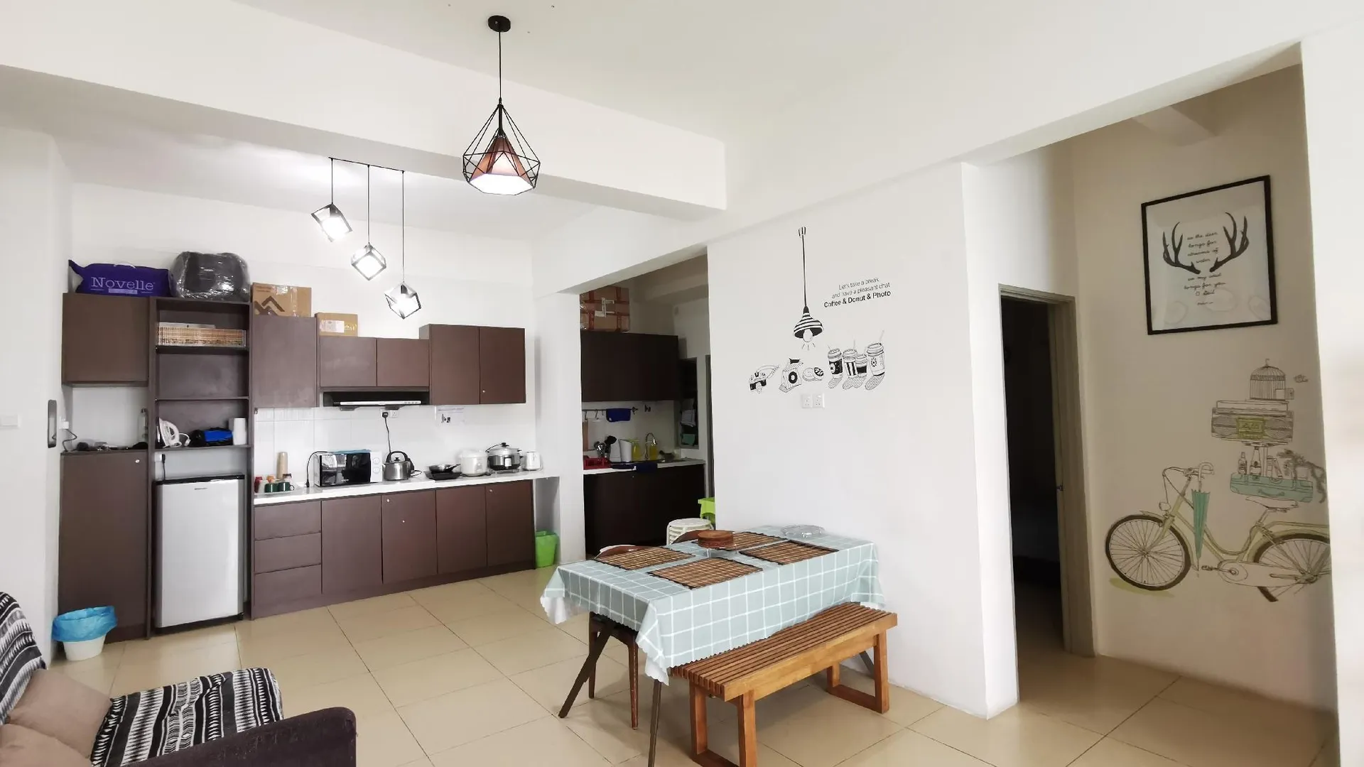 카메론 하일랜즈 타나 라타의 아파트먼트 (128m², 침실 4개, 프라이빗 욕실 2개) 2성급 싱글룸 로비