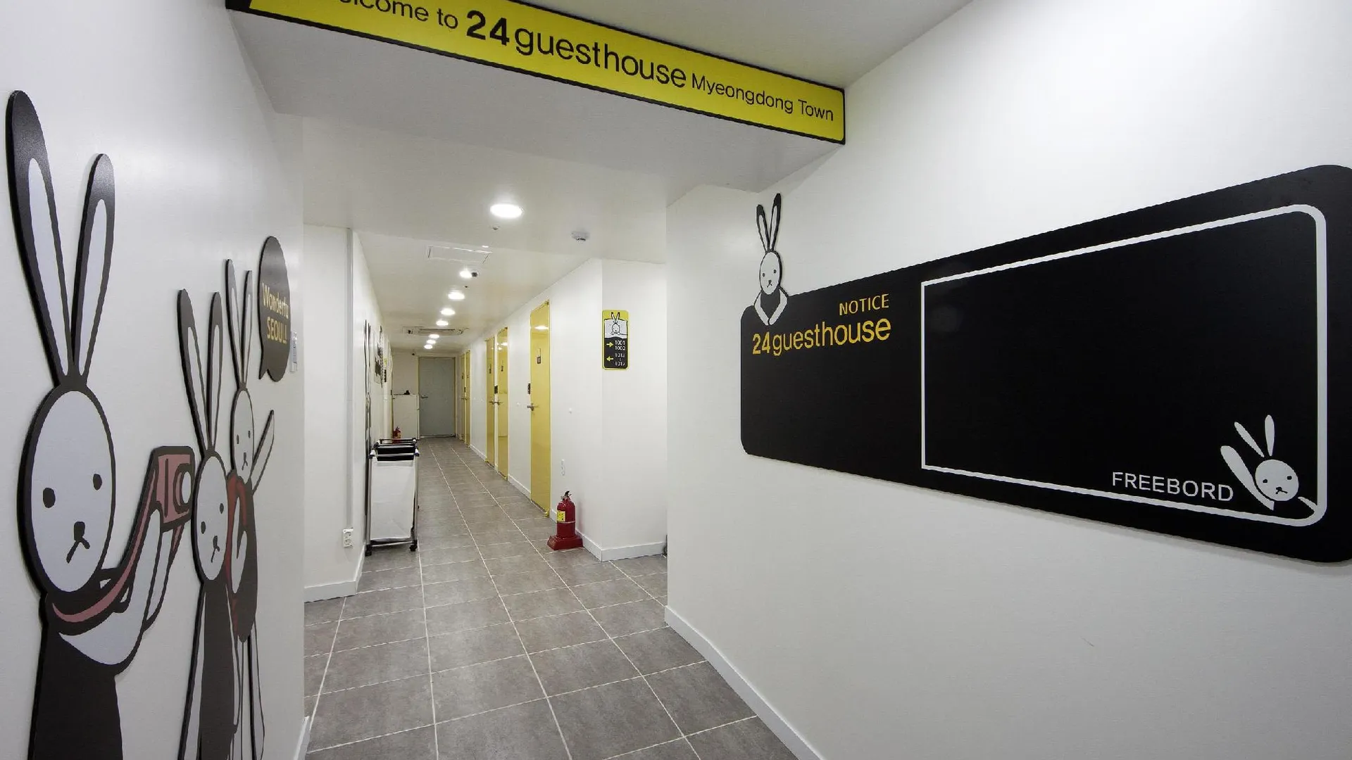 서울 24 게스트하우스 명동타운 1성급 호텔 객실