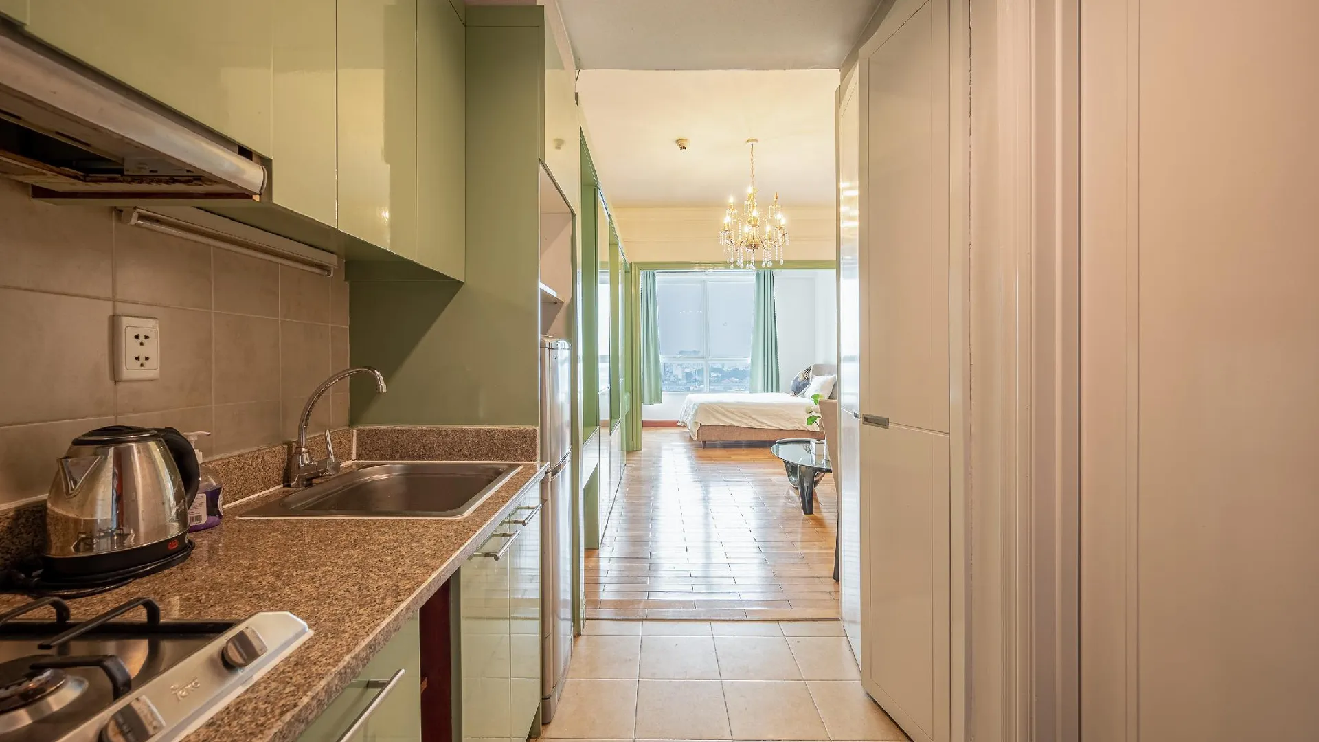 호치민 빈탄의 아파트먼트 (40m², 침실 1개, 프라이빗 욕실 1개) 4성급 싱글룸 외관