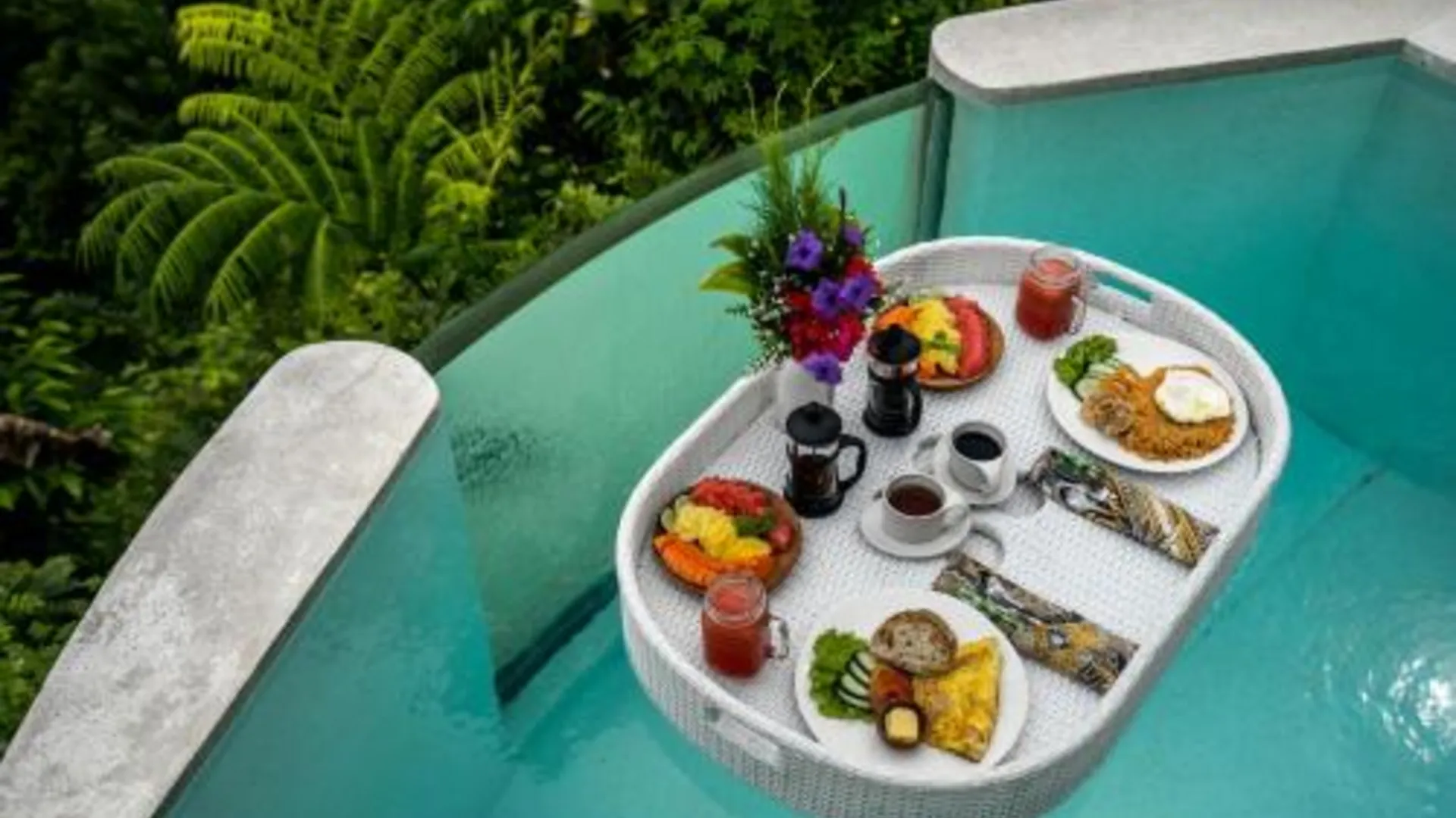 발리 버블 호텔 발리 우붓 (성인 전용) 2성급 게스트하우스 레스토랑