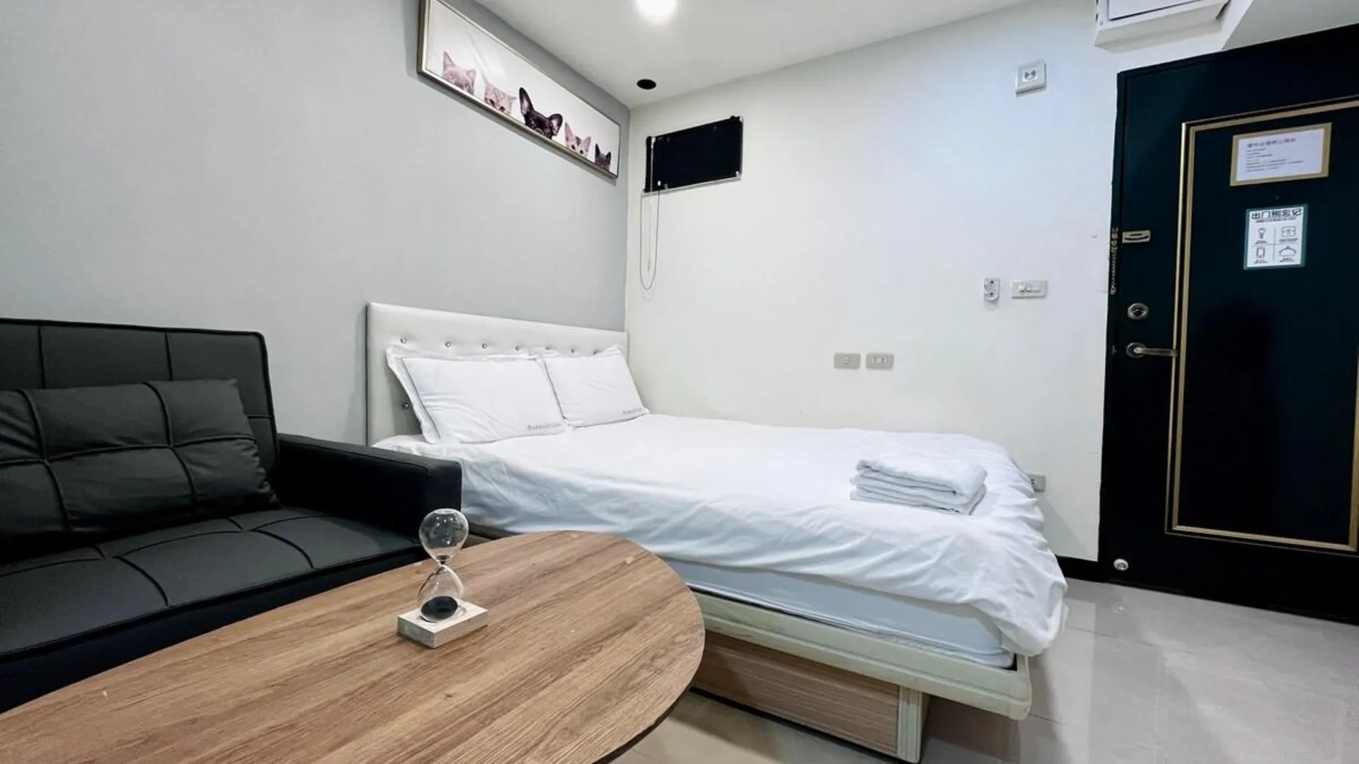 타이베이 다안 구의 아파트먼트 (12m², 침실 1개, 프라이빗 욕실 1개) 2성급 싱글룸 레스토랑