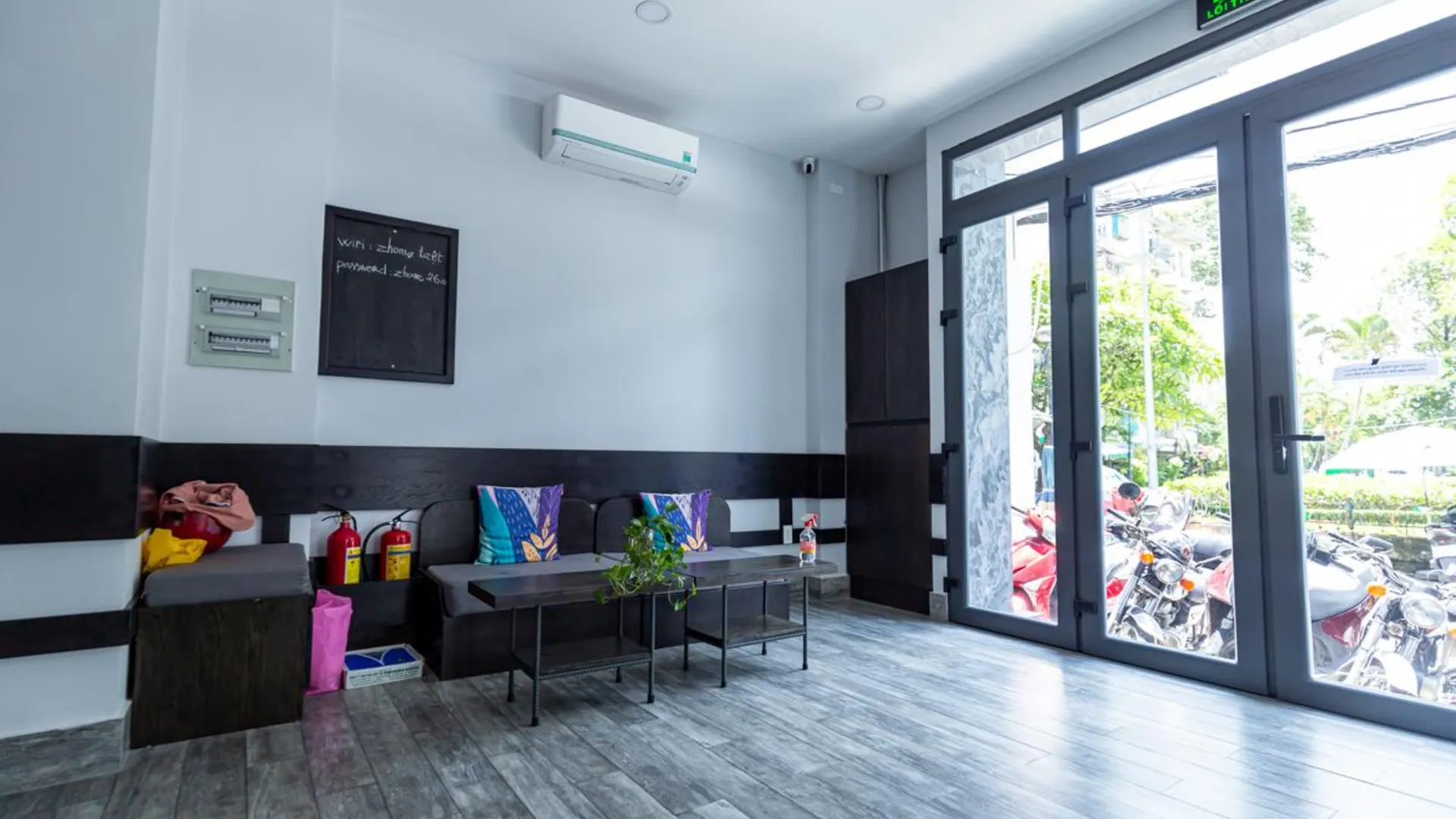 호치민 1군의 아파트먼트 (28m², 침실 1개, 프라이빗 욕실 1개) 4성급 싱글룸 전망