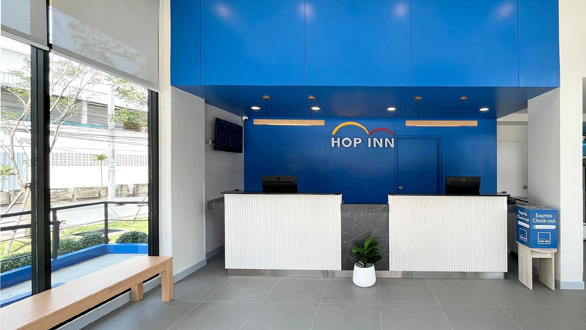 방콕 홉 인 방콕 온눗 스테이션 2성급 호텔 레스토랑