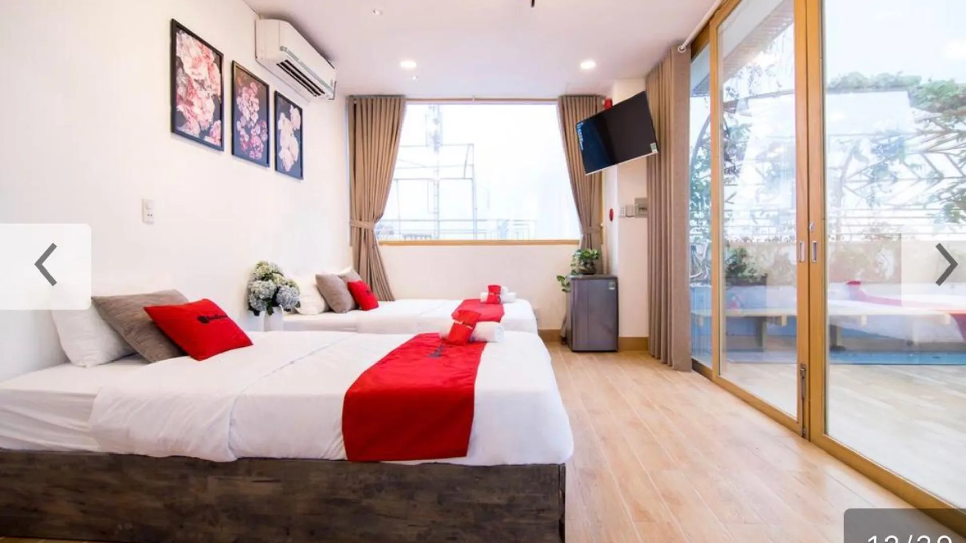 호치민 티엔 쭝 호텔 사이공 1성급 호텔 객실