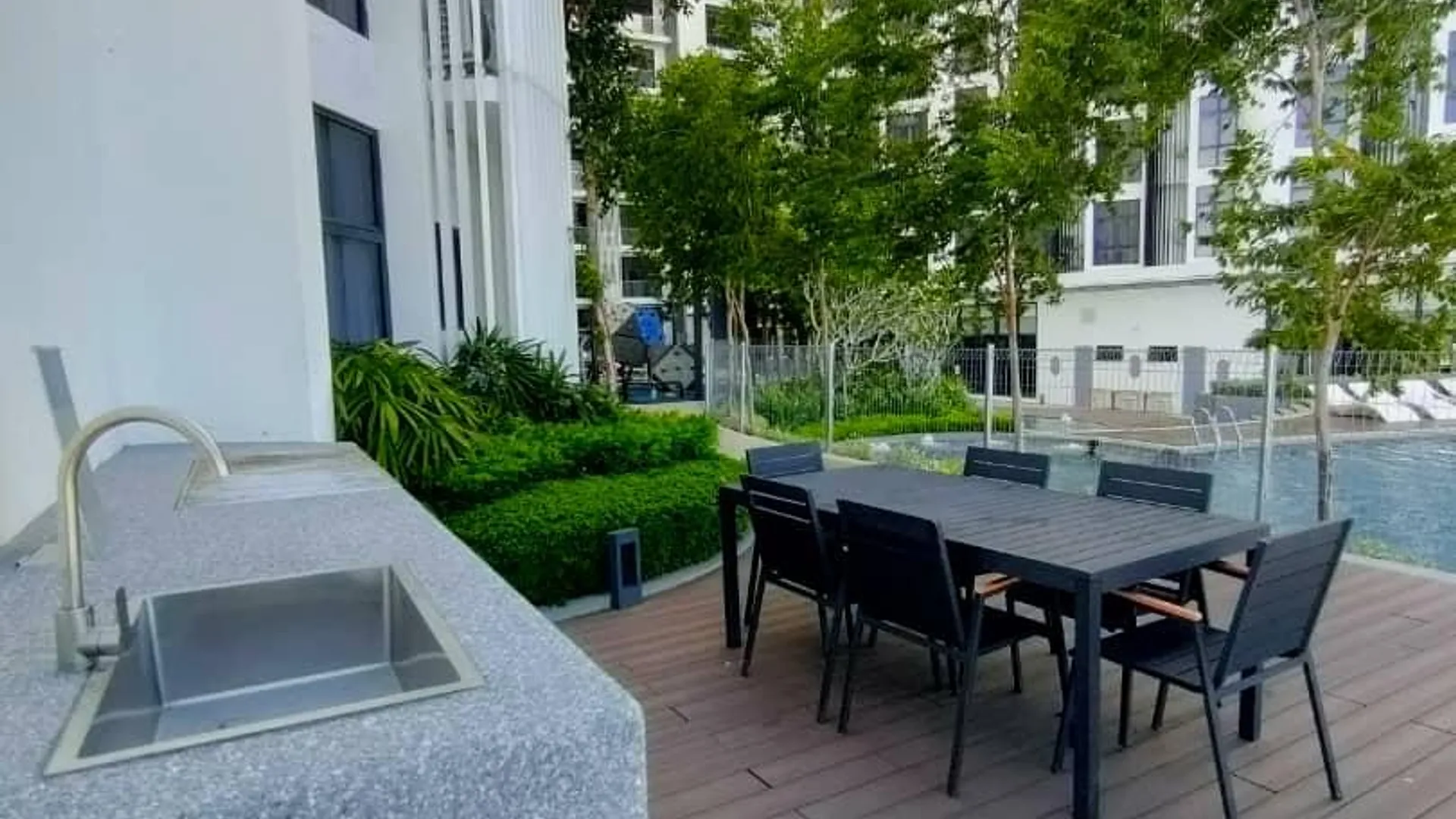 코타키나발루 탄중 아루의 아파트먼트 (46m², 침실 1개, 프라이빗 욕실 1개) 4성급 게스트하우스 레스토랑