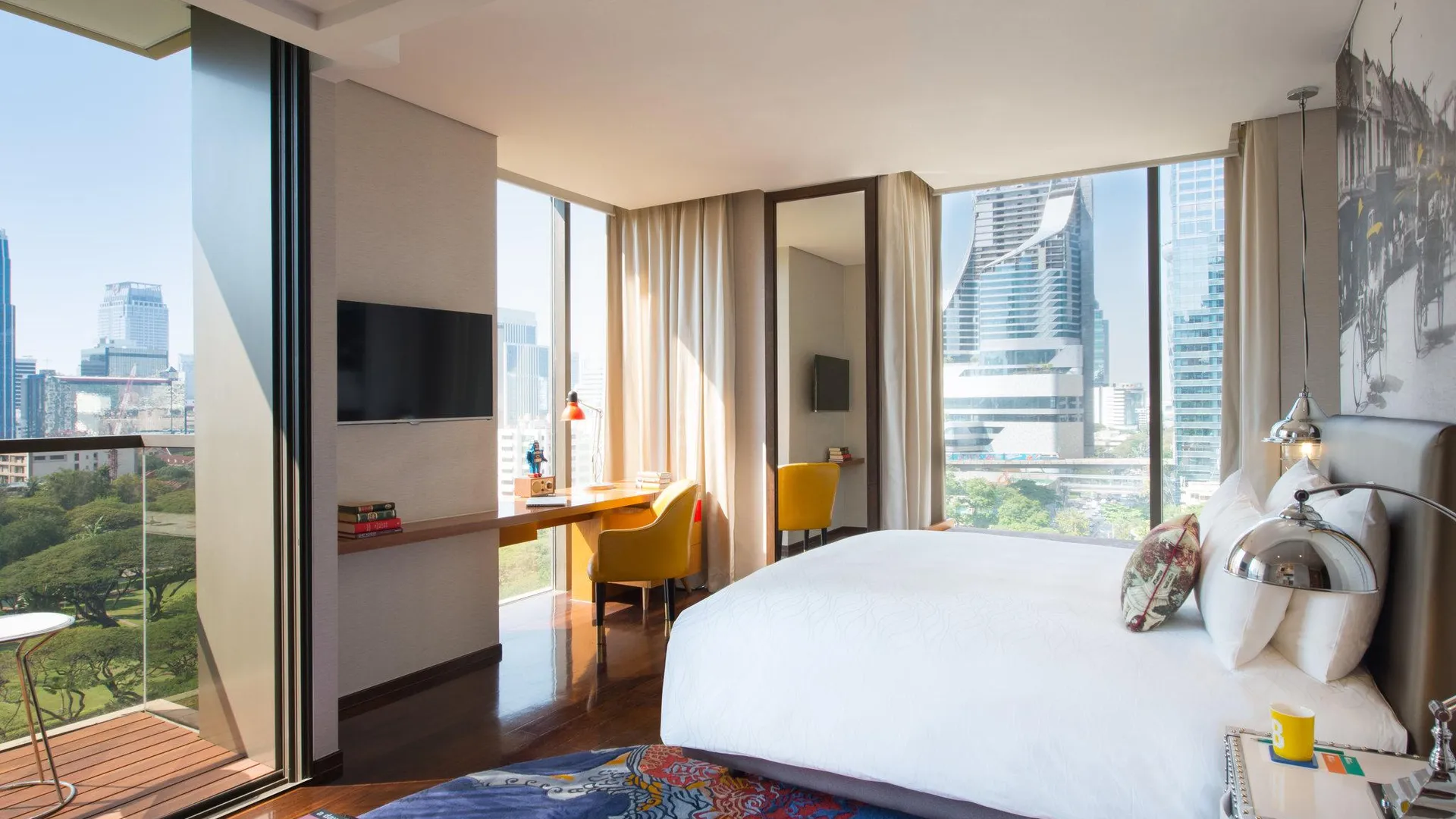 방콕 호텔 인디고 방콕 와이어리스 로드 바이 IHG 5성급 호텔 전망