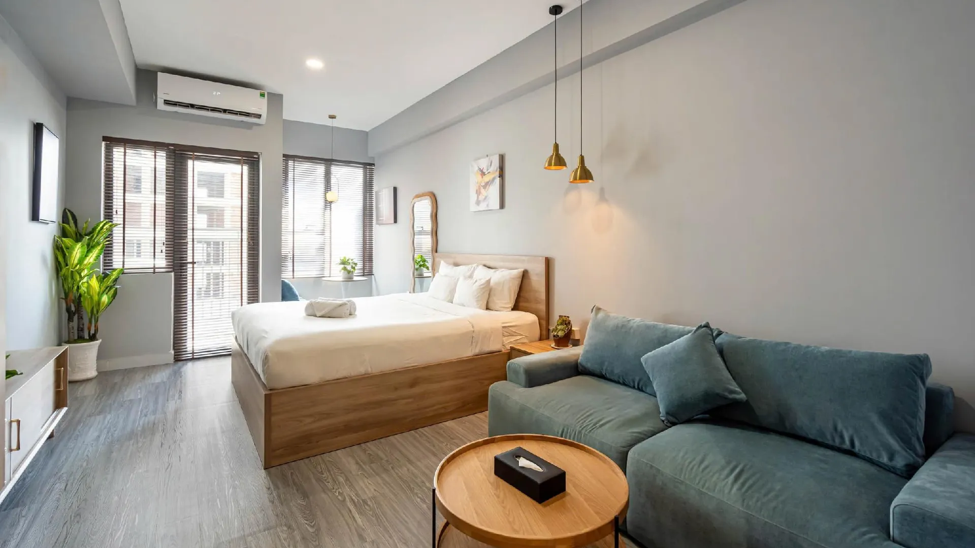 호치민 오티스 소호 사이공 발코니 아파트먼트 4성급 게스트하우스 스위트룸