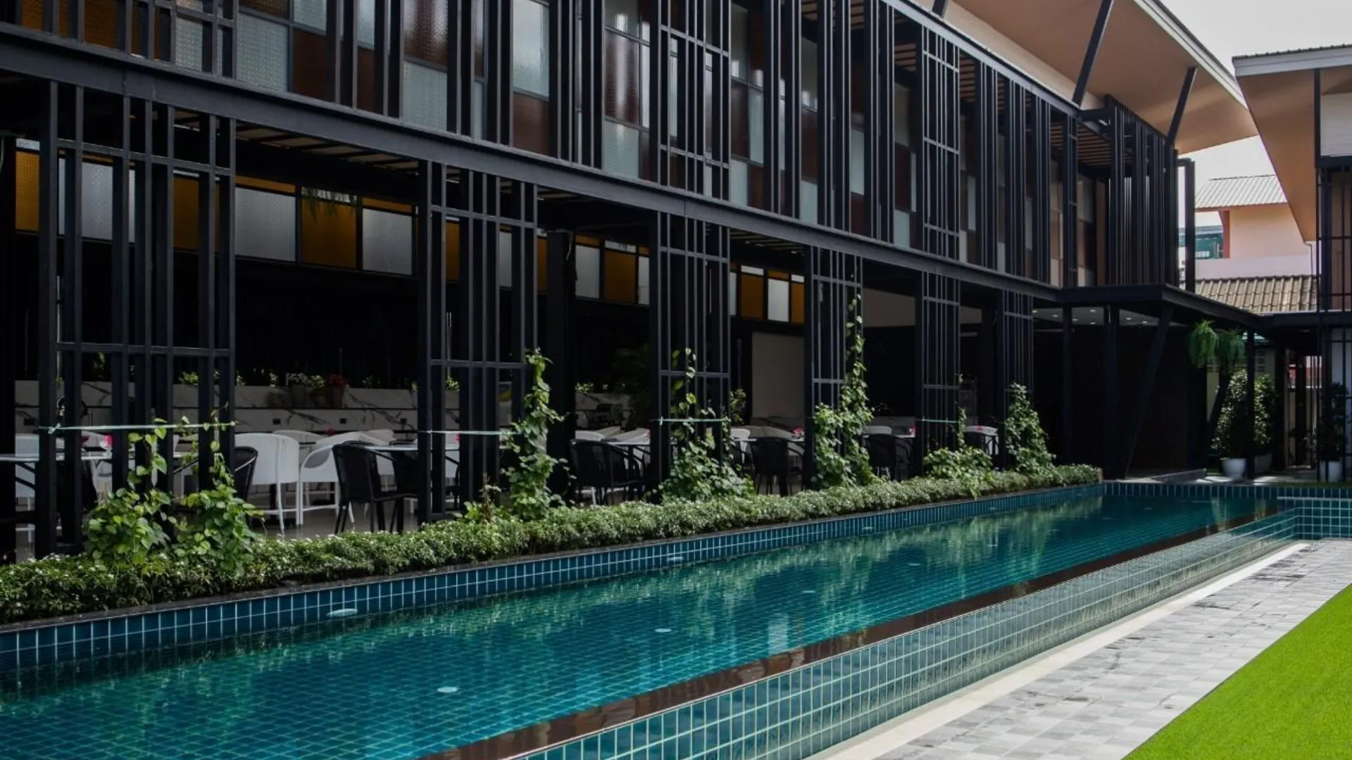 치앙라이 블루 라군 호텔 BY 다이아몬드 3성급 호텔 레스토랑