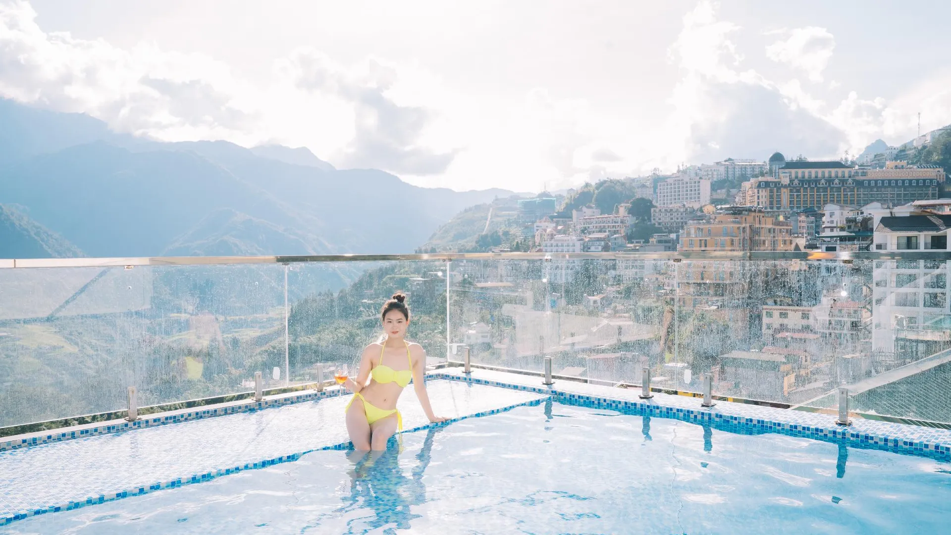 사파 사파 다이아몬드 호텔 3성급 호텔 수영장