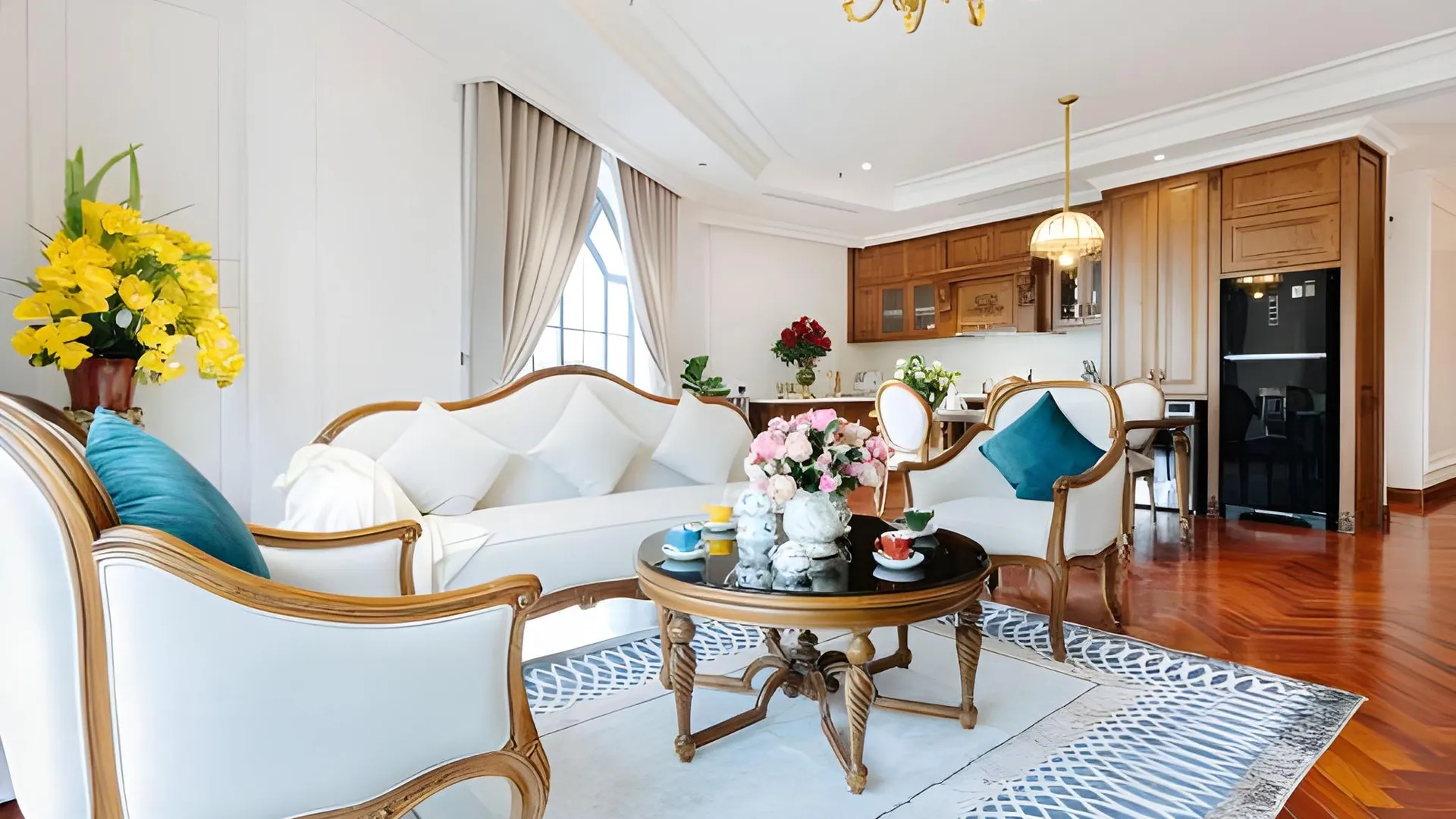 하노이 럭스 파라다이스 스위트 호텔 토 응옥 반 3성급 호텔 스위트룸