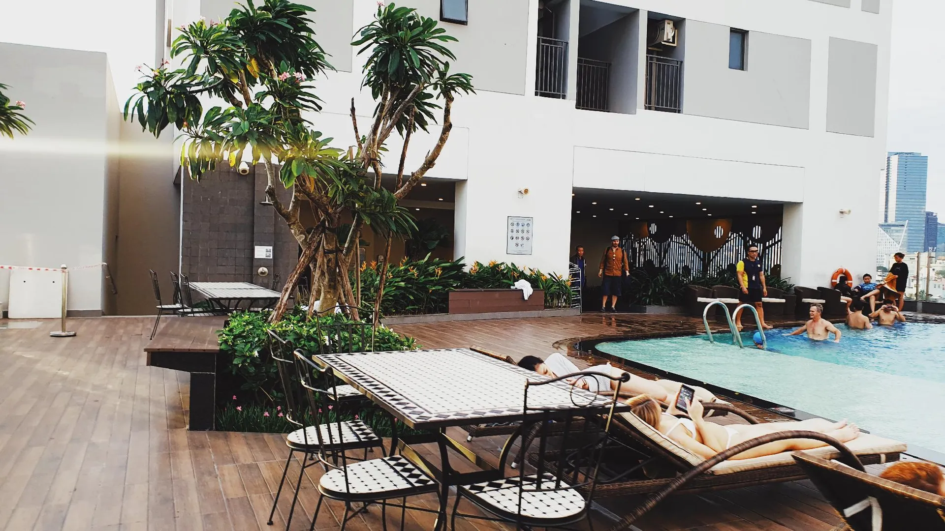 호치민 1군의 스튜디오 아파트먼트 (40m², 프라이빗 욕실 1개) 4성급 싱글룸 외관