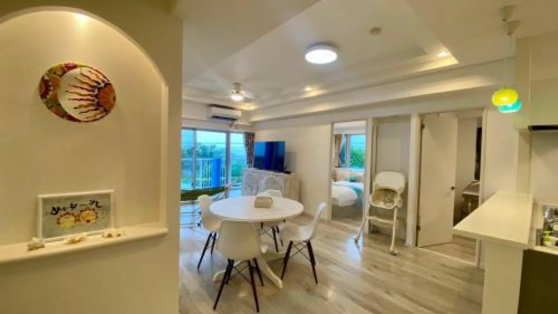 오키나와 본섬 Ocean Front YAMAKAWA 4성급 게스트하우스 레스토랑