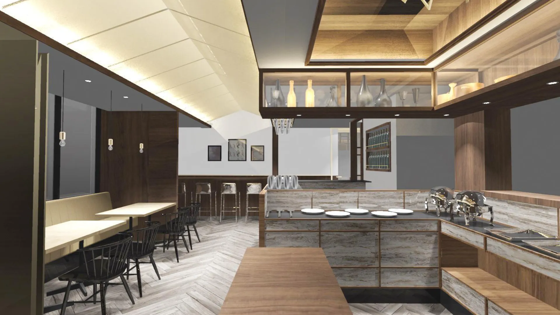 도쿄 / 동경 긴자 캐피탈 호텔 모에기 4성급 호텔 레스토랑