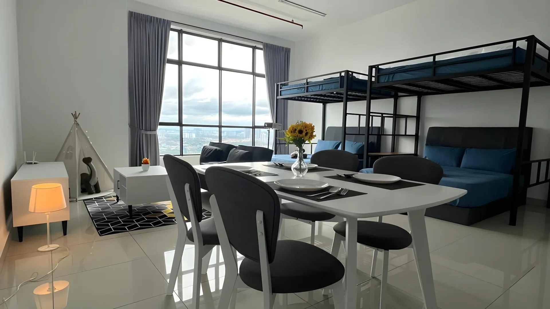 조호바루 / 조호르바루 테브라우의 스튜디오 아파트먼트 (62m², 프라이빗 욕실 1개) 3성급 싱글룸 스위트룸