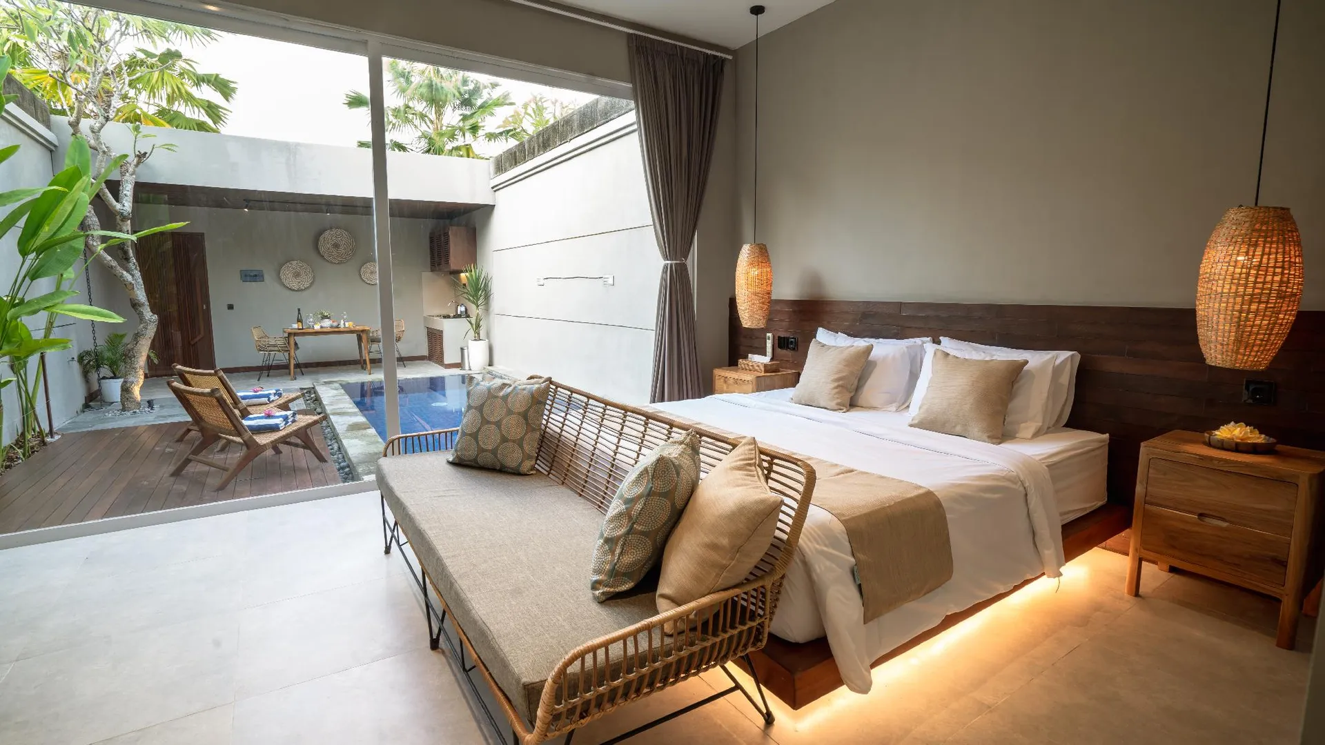 발리 다마리야 빌라 창구 호텔 레스토랑