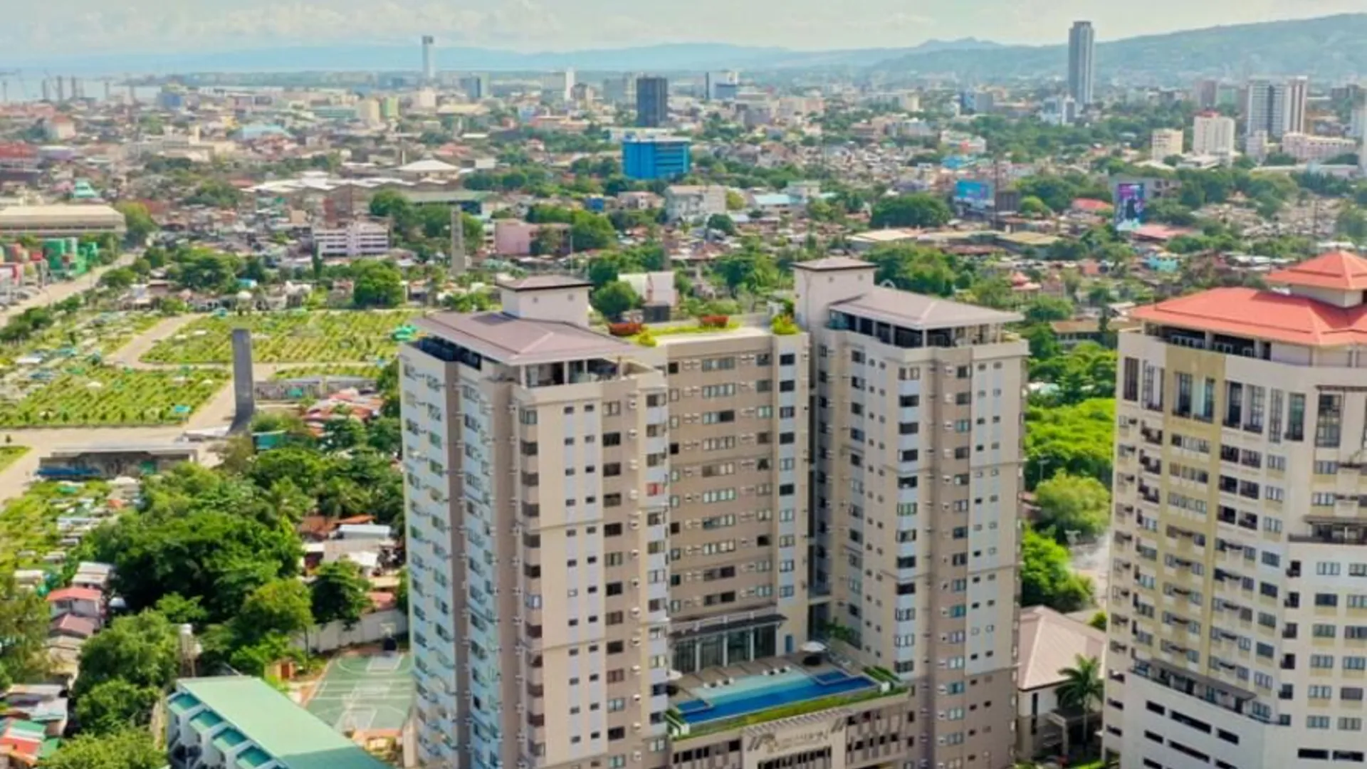 세부 북 개간 지역의 스튜디오 아파트먼트 (25m², 프라이빗 욕실 1개) 2성급 싱글룸 로비