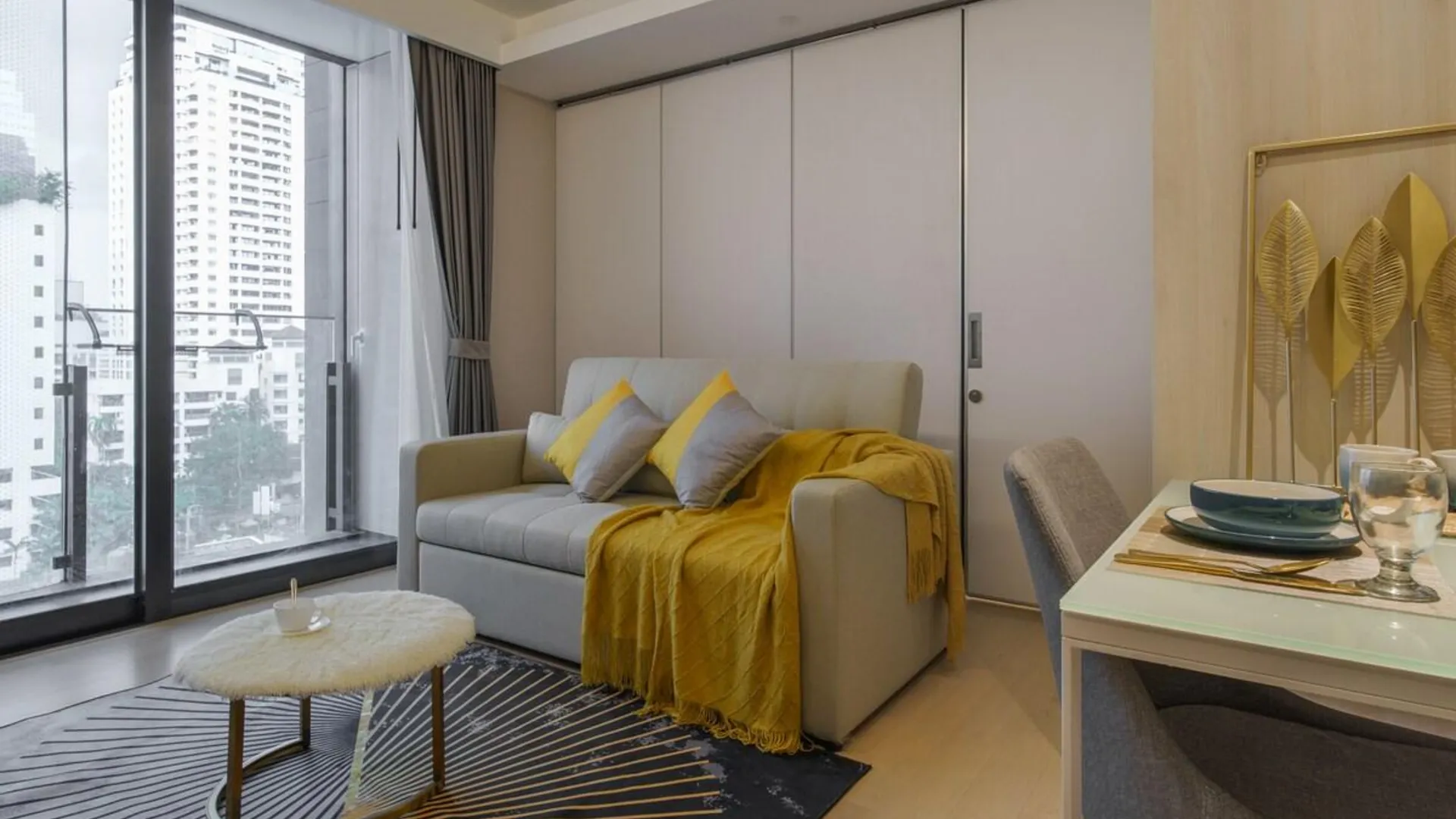 방콕 빠뚜남의 아파트먼트 (50m², 침실 1개, 프라이빗 욕실 1개) 4성급 게스트하우스 객실