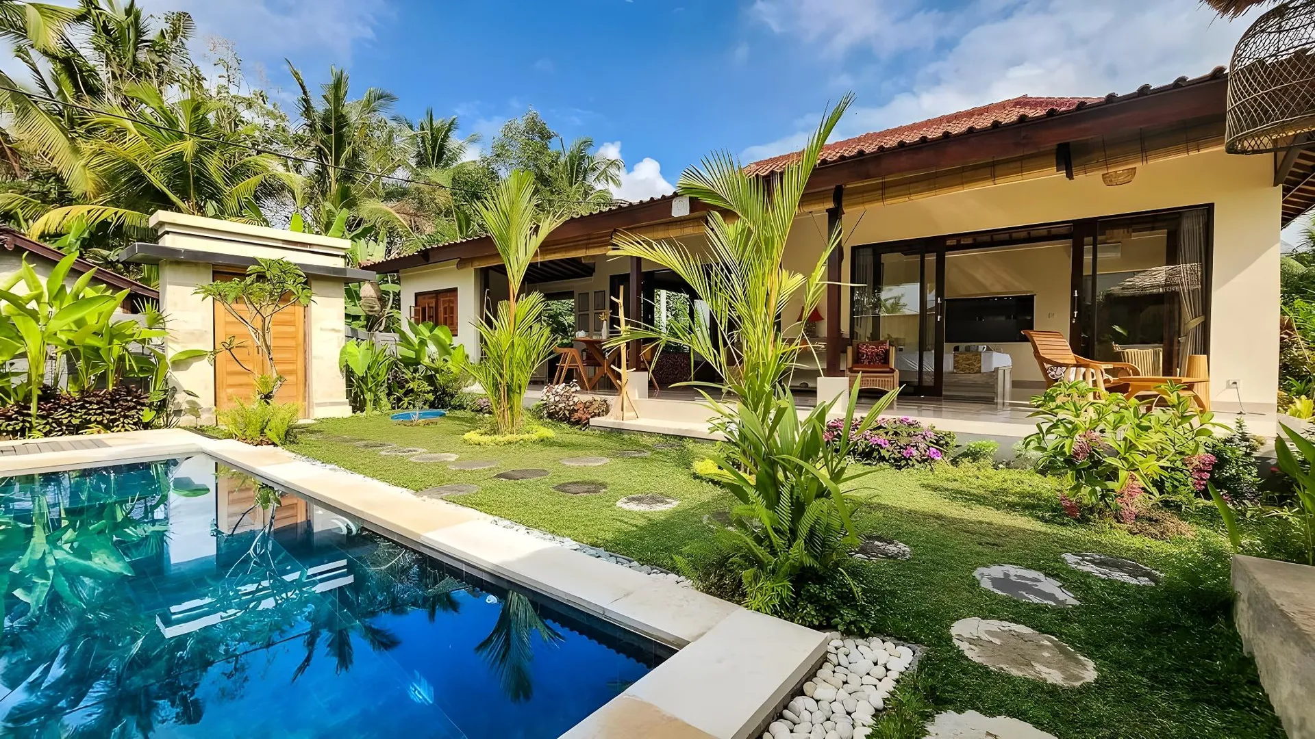 발리 우붓의 빌라 (100m², 침실 2개, 프라이빗 욕실 2개) 4성급 게스트하우스 객실