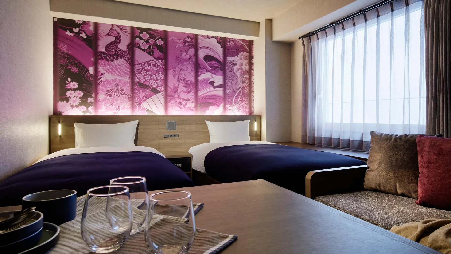 교토 민 기온 카모가와 3성급 호텔 객실