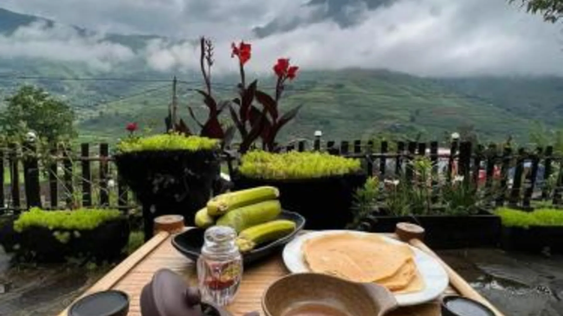 사파 Tavan Dragon House 호텔 레스토랑