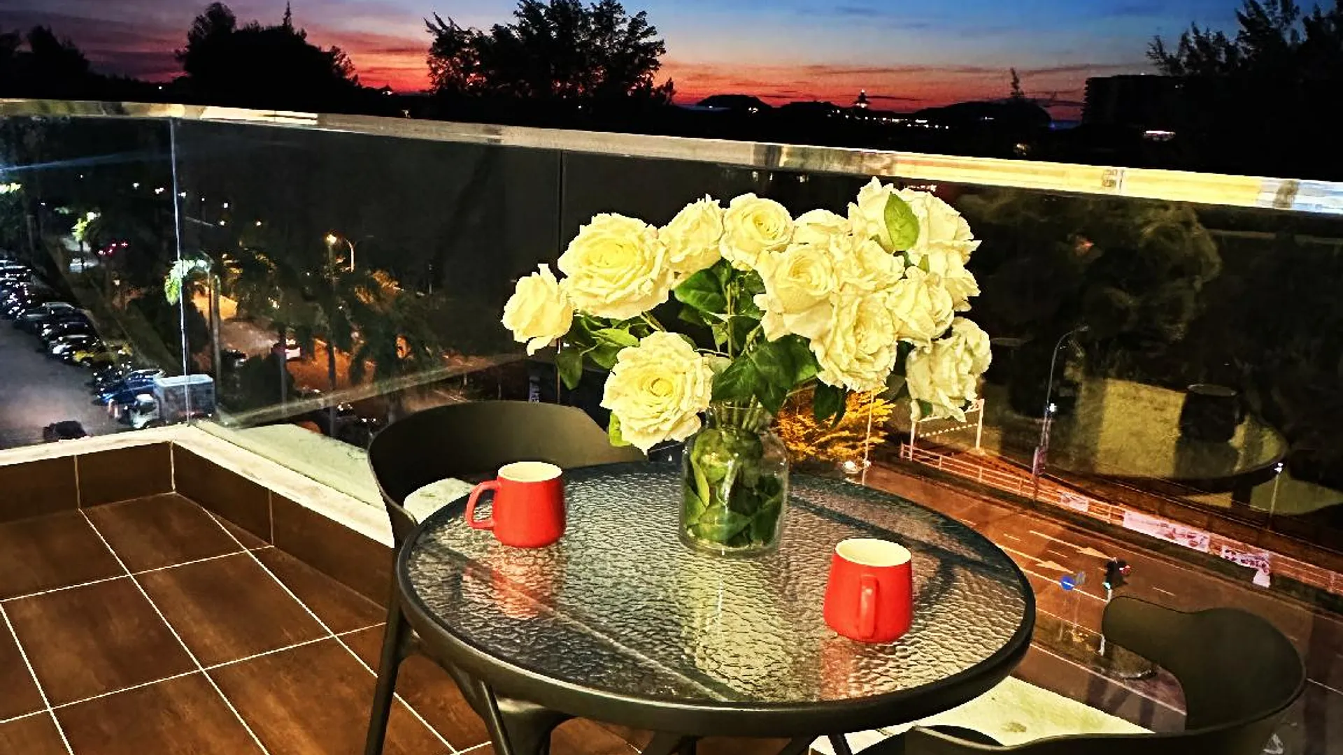 코타키나발루 시티 센터의 아파트먼트 (158m², 침실 4개, 프라이빗 욕실 3개) 2성급 싱글룸 전망