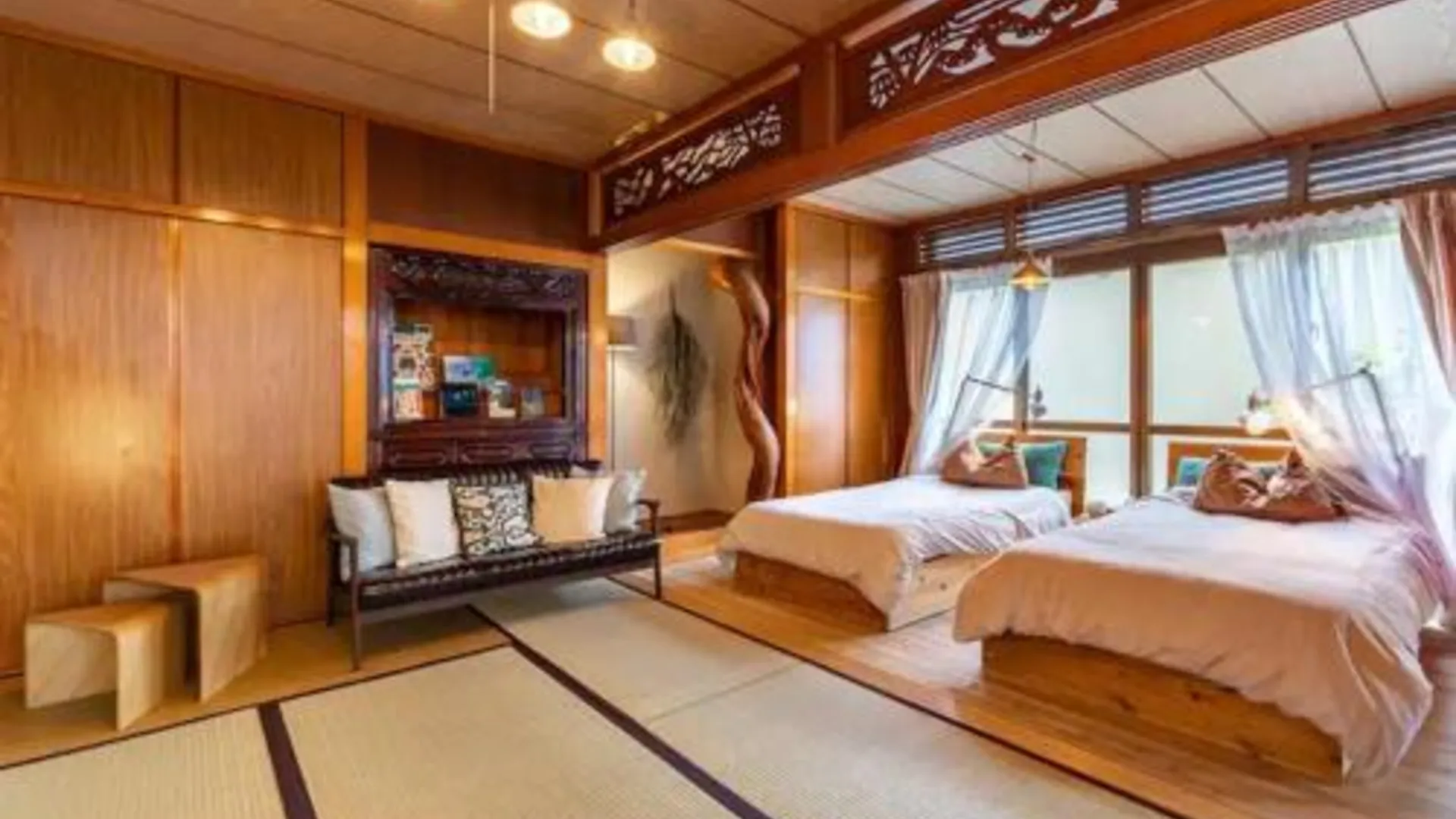 오키나와 본섬 모토부의 프라이빗 하우스 (m², 침실 2개, 프라이빗 욕실 1개) 4성급 게스트하우스 스위트룸