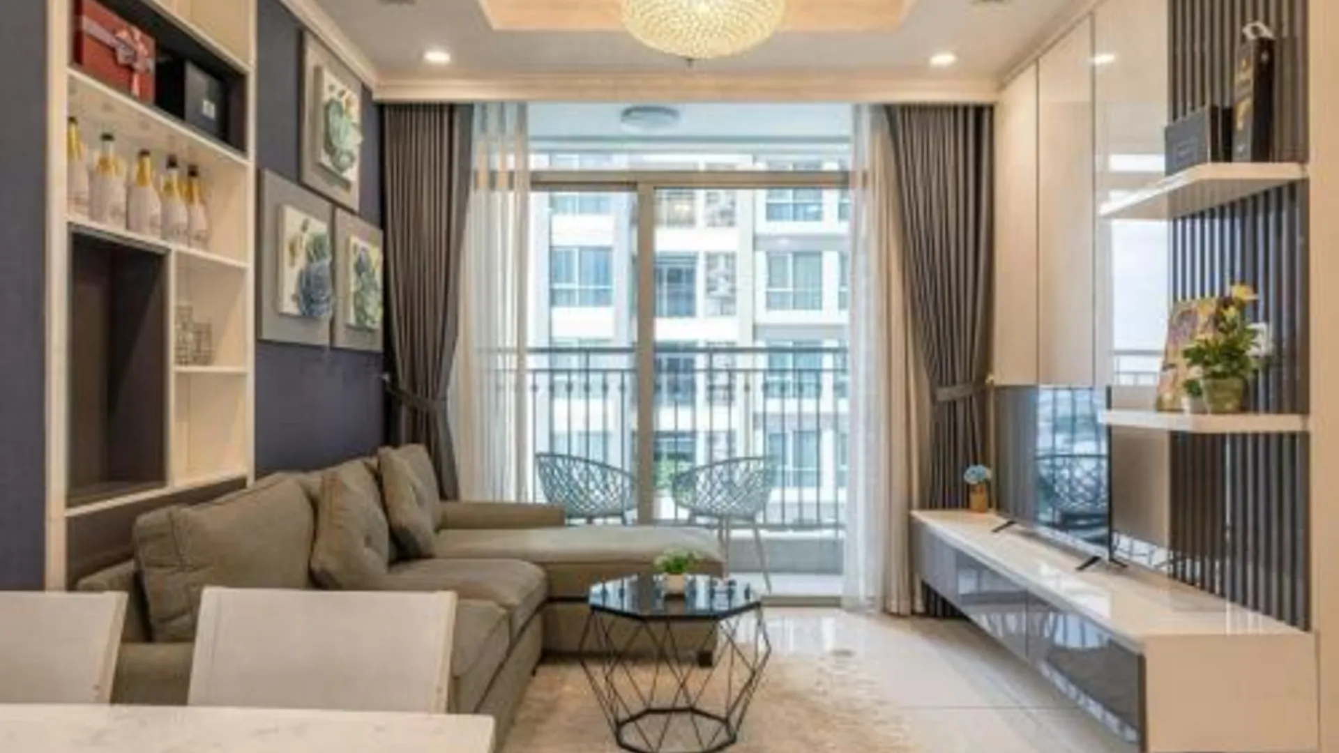 호치민 1 Phòng Ngủ Landmark 81 Vinhome 2성급 게스트하우스 전망