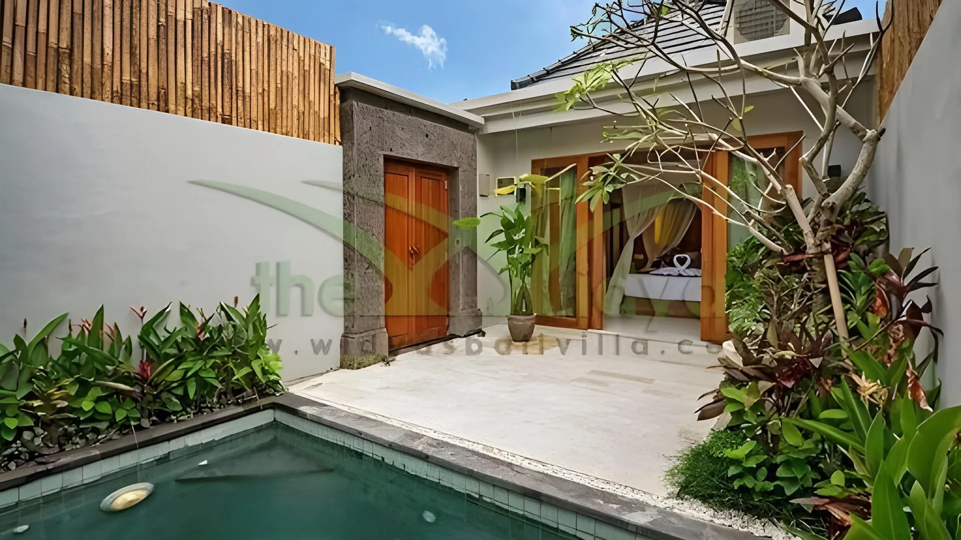 발리 스미냑의 빌라 (100m², 침실 1개, 프라이빗 욕실 1개) 3성급 싱글룸 로비