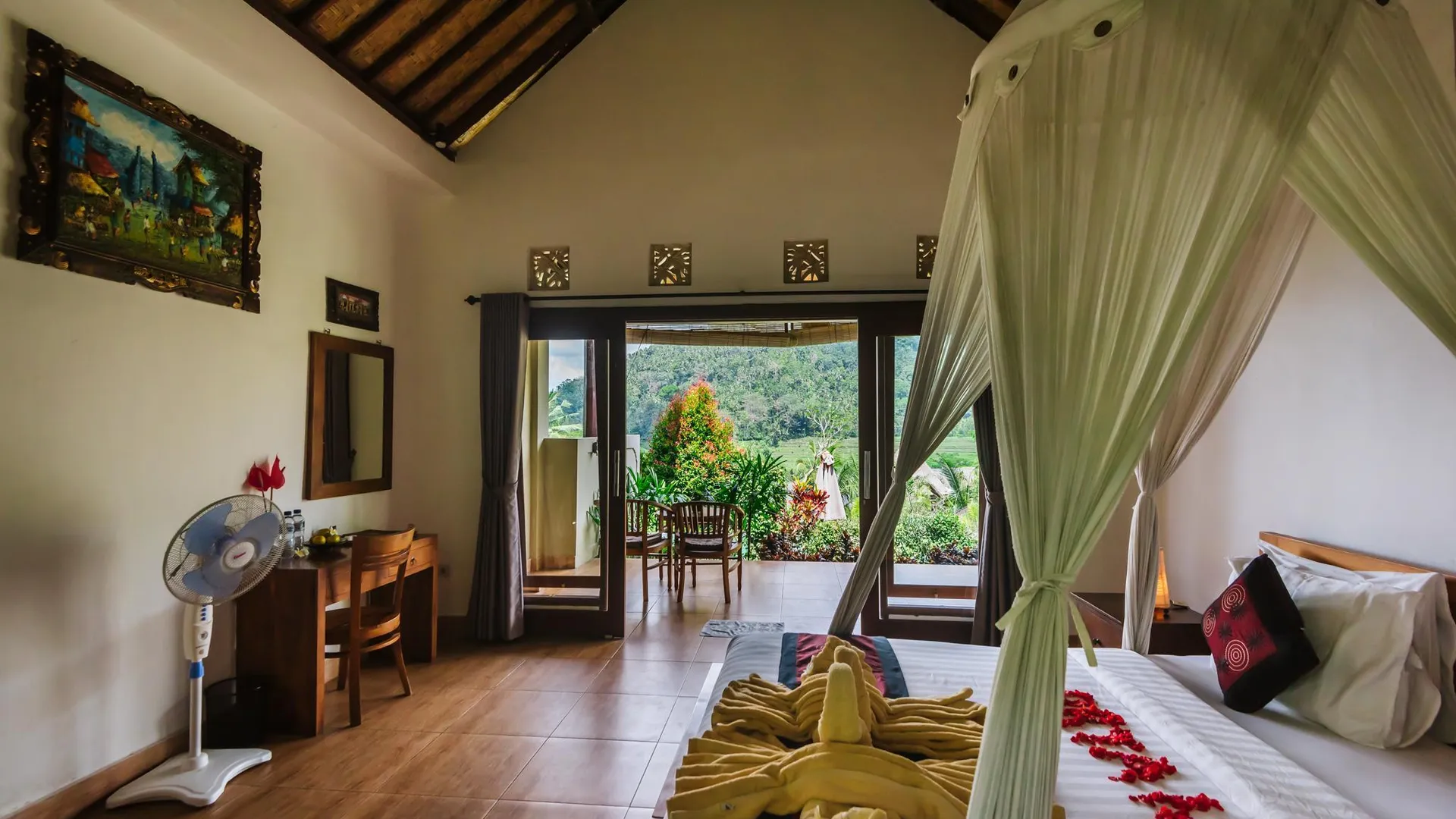 발리 아르타 나디 빌라 3성급 호텔 전망