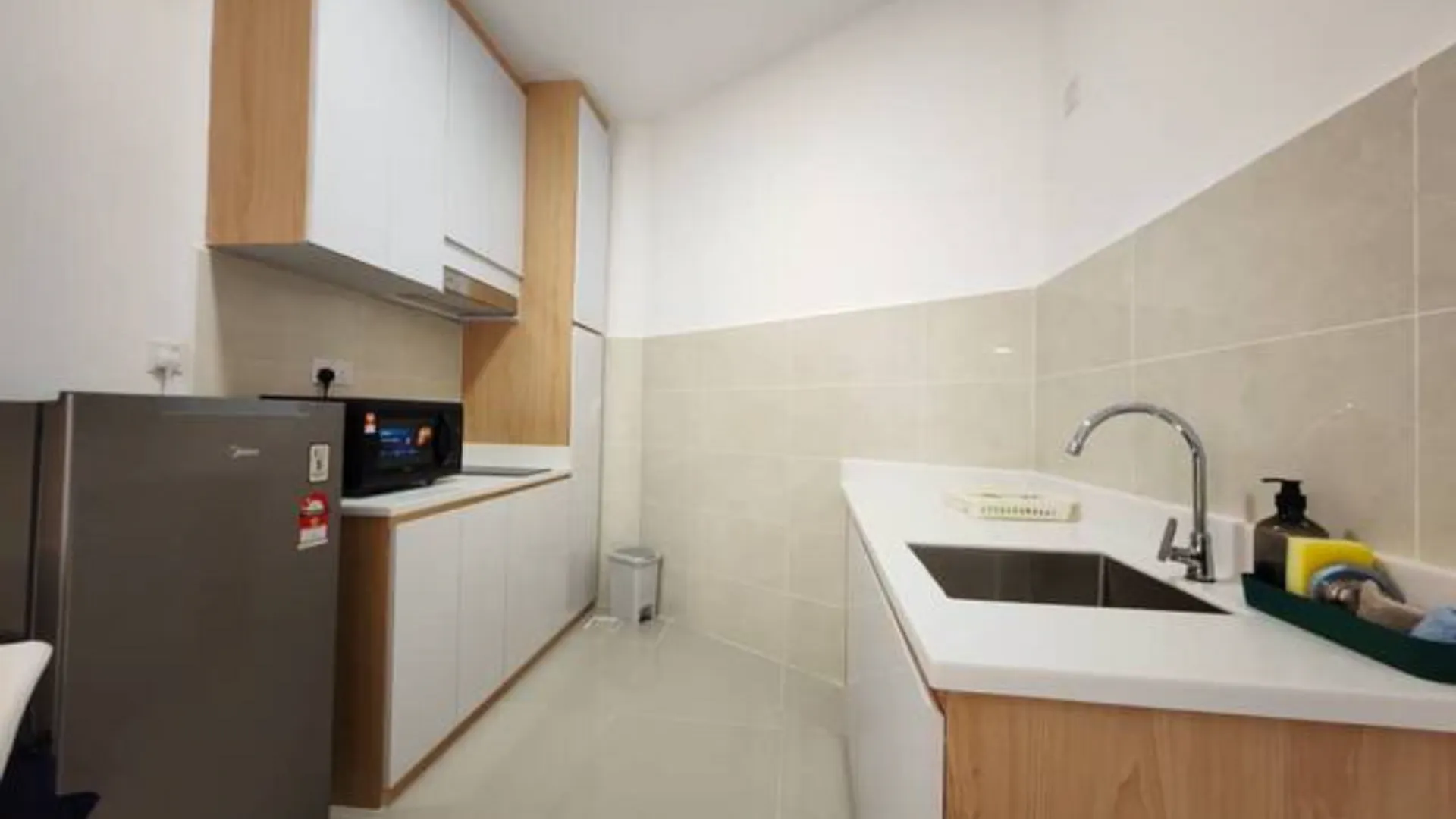 코타키나발루 탄중 아루의 프라이빗 하우스 (38m², 침실 1개, 프라이빗 욕실 1개) 3성급 싱글룸 수영장