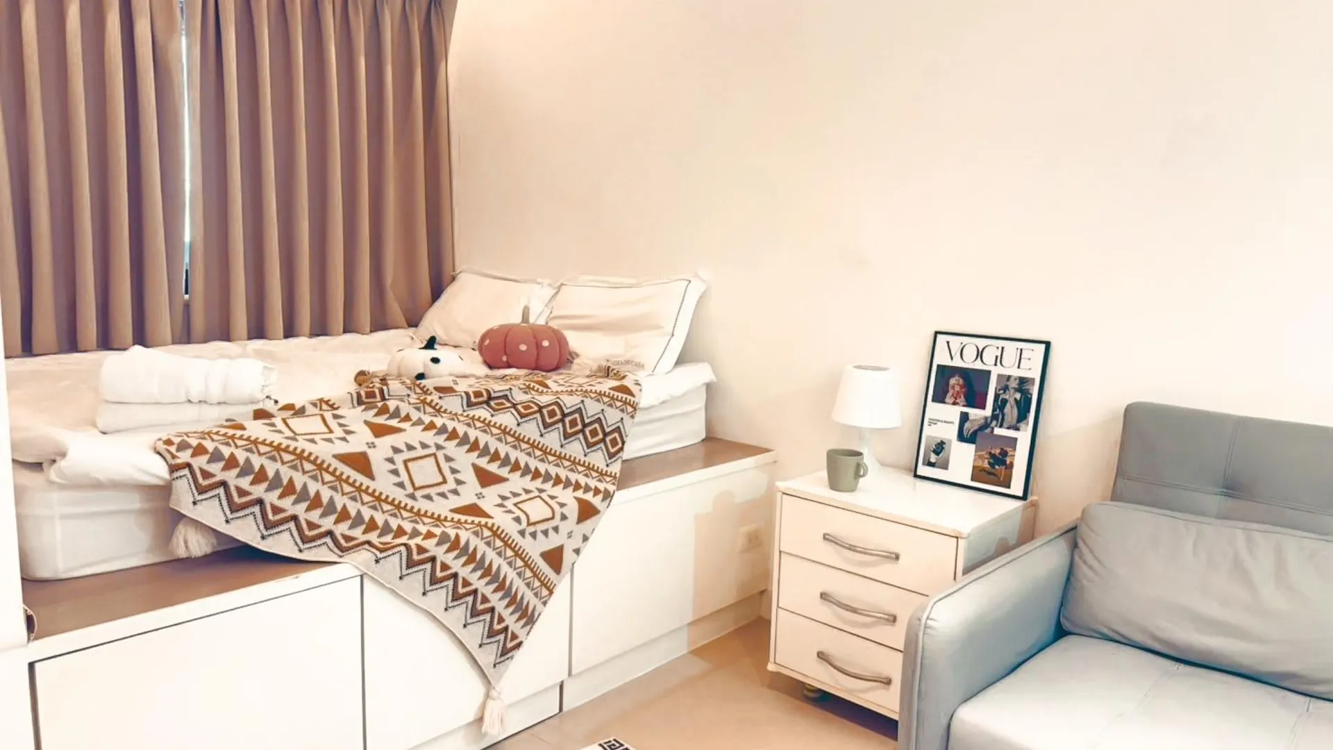 타이베이 다안 구의 아파트먼트 (42m², 침실 1개, 프라이빗 욕실 1개) 3성급 싱글룸 전망