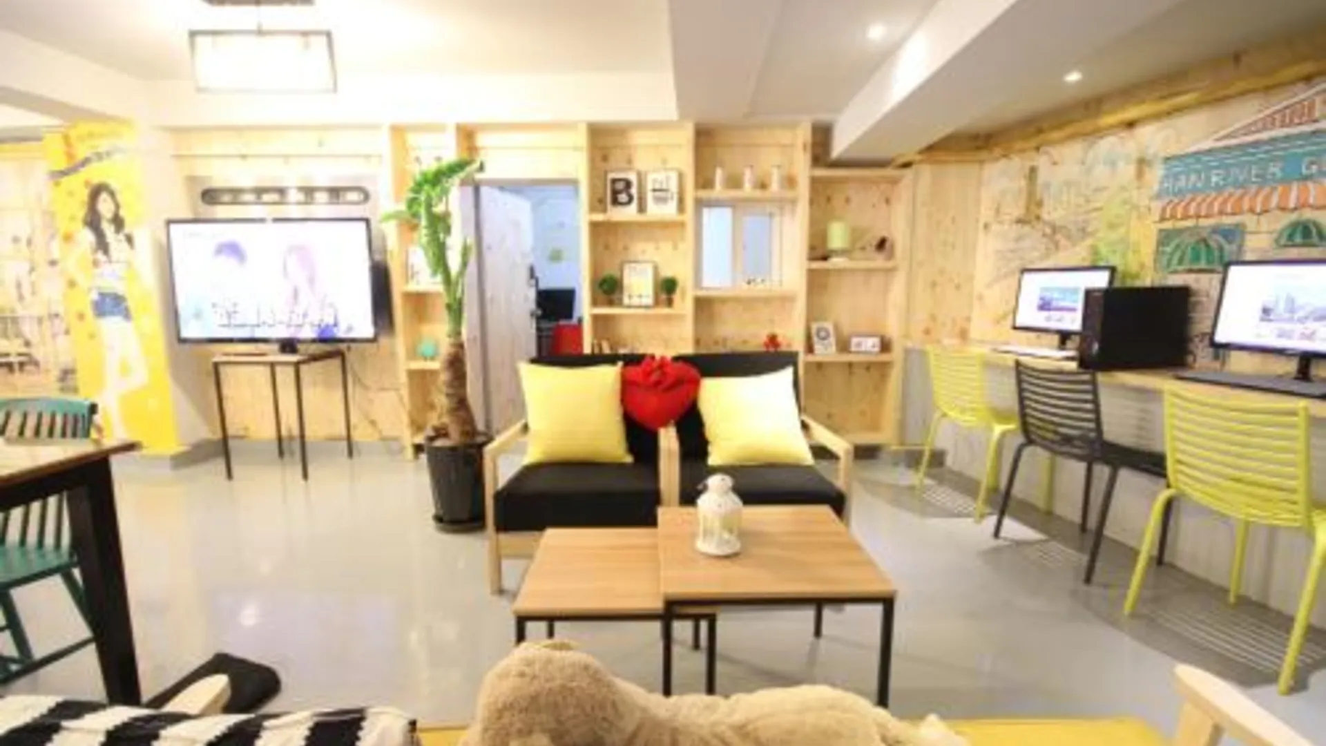 서울 한강 레지던스 앤 게스트하우스 인 서울 1성급 호텔 레스토랑