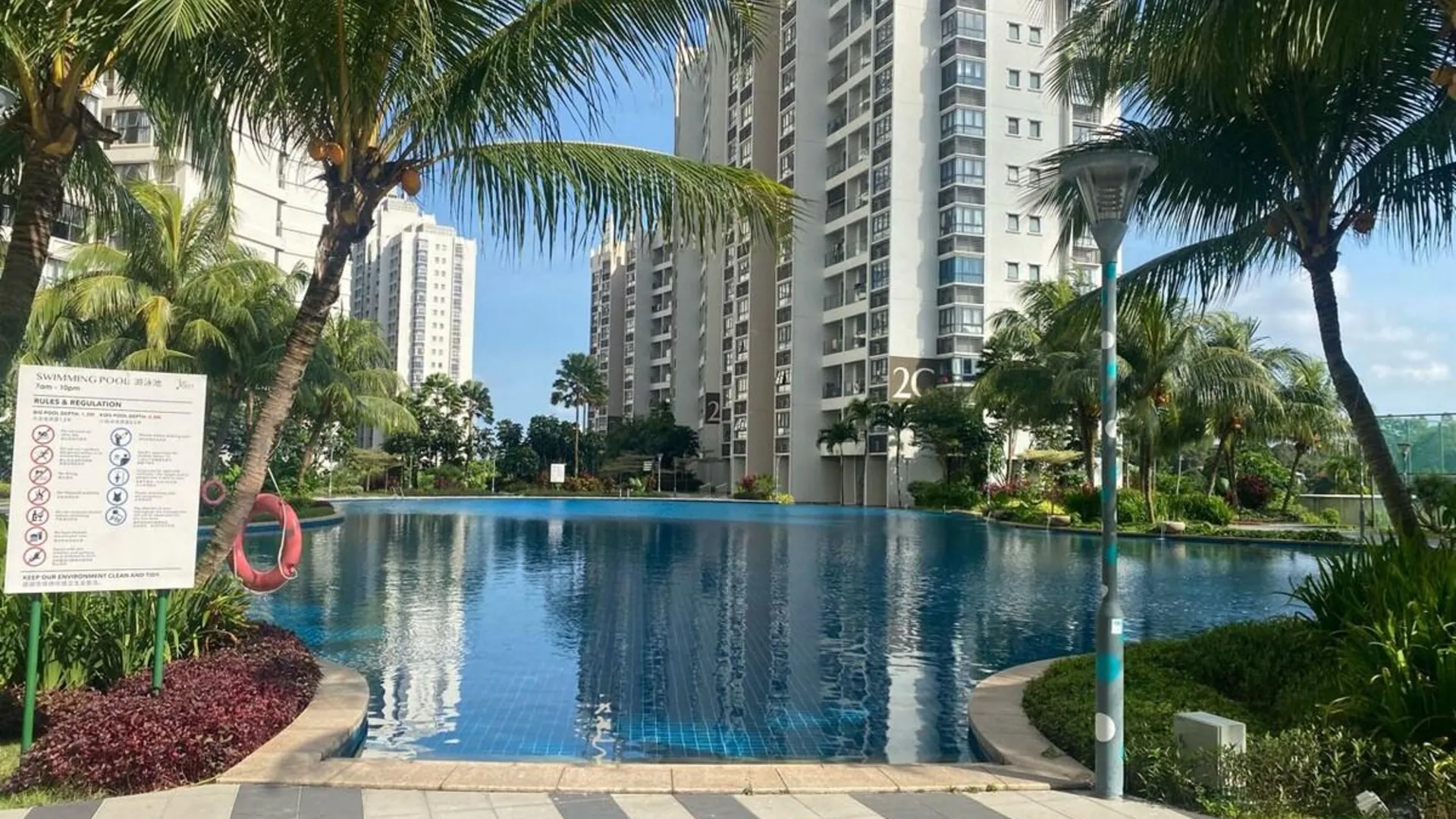 조호바루 / 조호르바루 당가베이의 프라이빗 하우스 (100m², 침실 2개, 프라이빗 욕실 2개) 3성급 싱글룸 전망